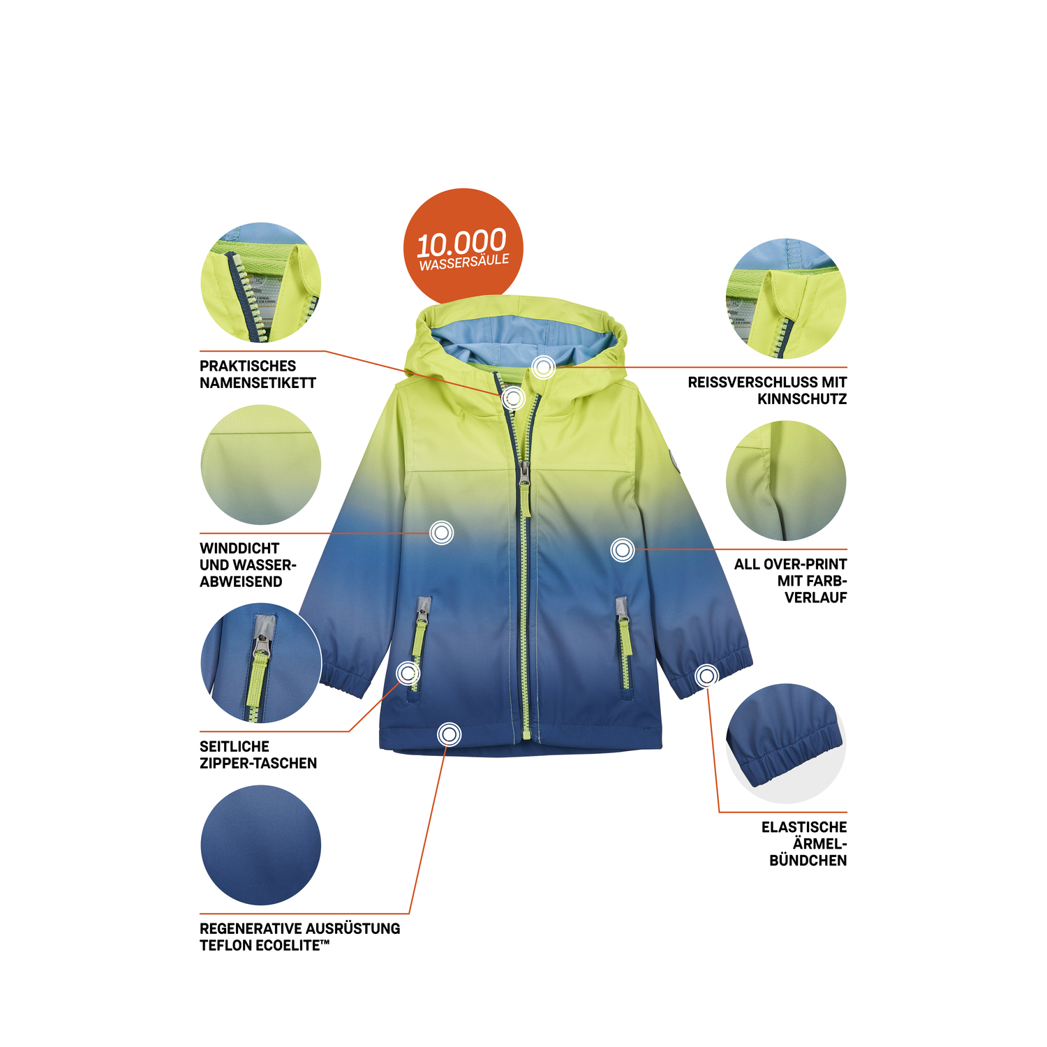 Minis first instinct by killtec Grün FIOS 5 MNS SFTSHLL JCKT 00726 122/8 Funktionsjacke