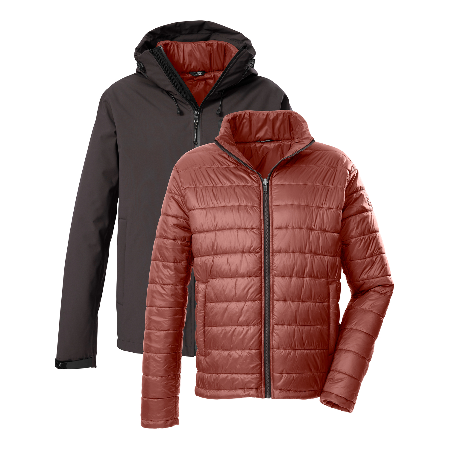 Herren killtec Braun KOW 95 MN JCKT 00685 4XL Doppeljacke