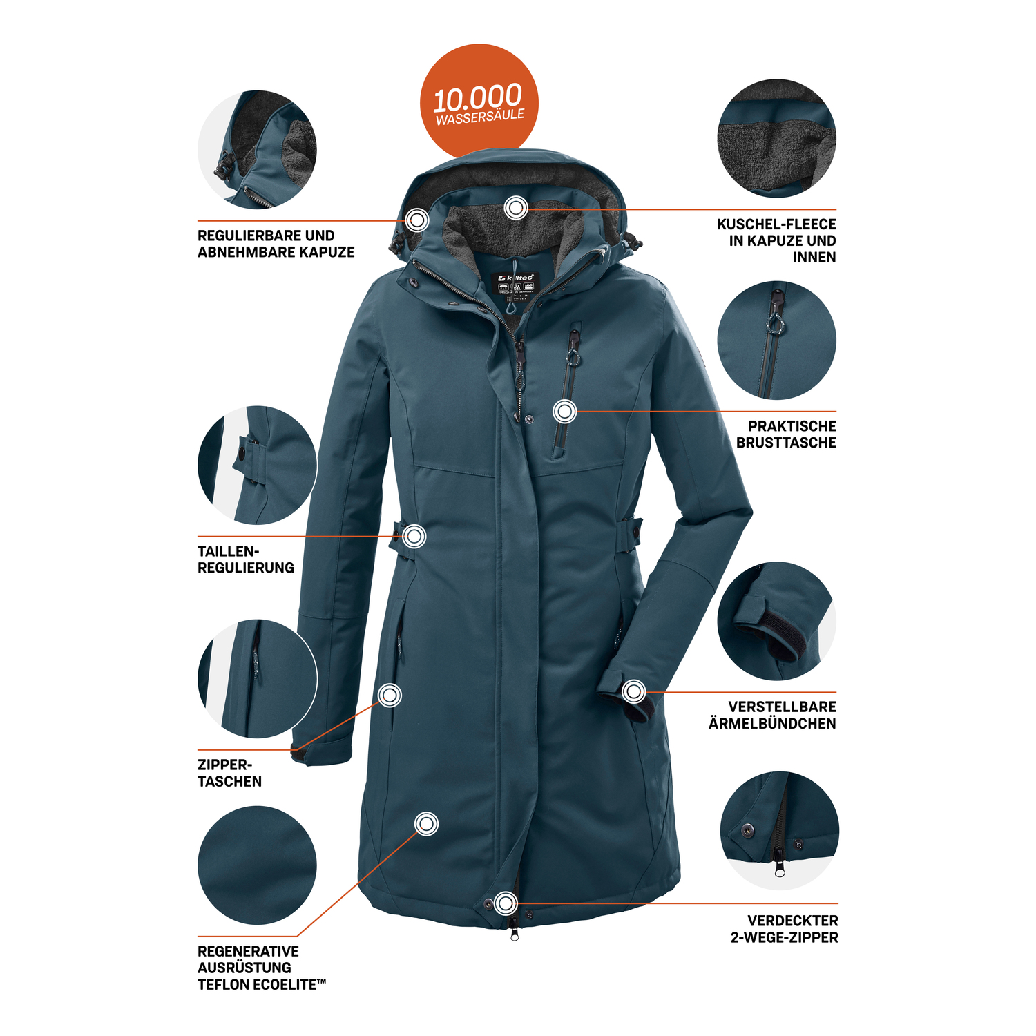 Damen killtec Petrol