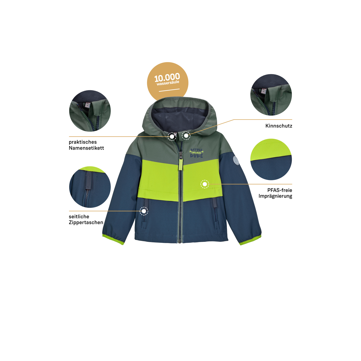 Minis first instinct by killtec Grün FIOS 8 MNS JCKT 00720 122/8 Funktionsjacke