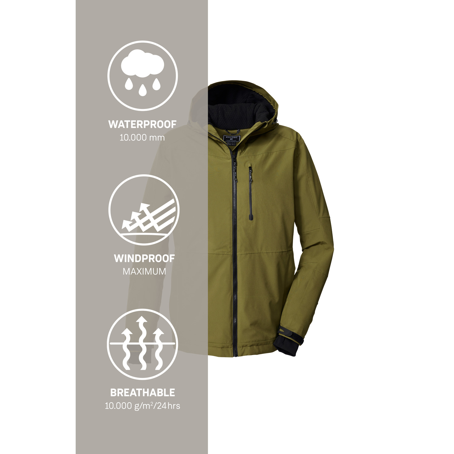 Herren killtec Moos KOW 81 MN JCKT 00712 4XL Funktionsjacke