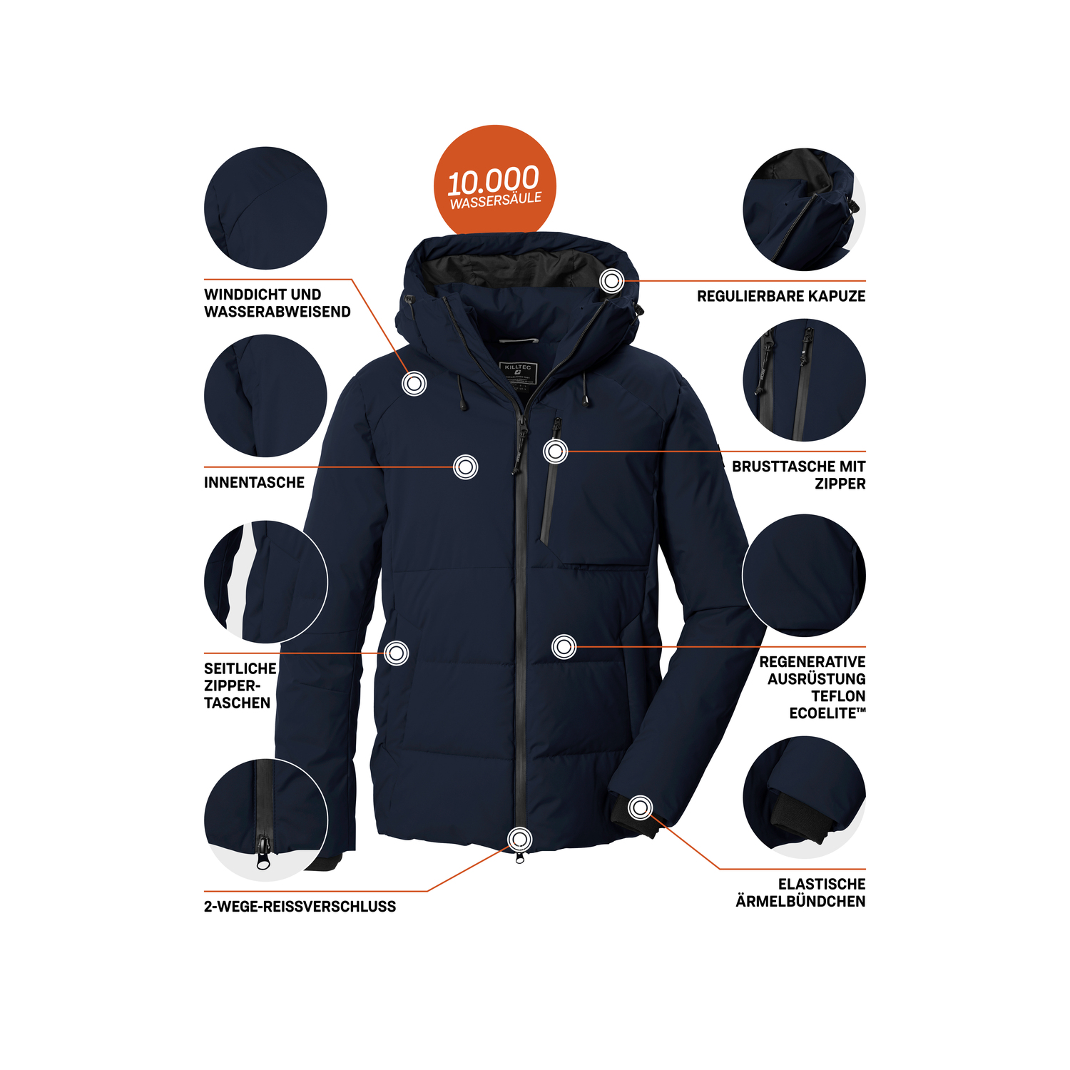 Herren killtec Schwarz