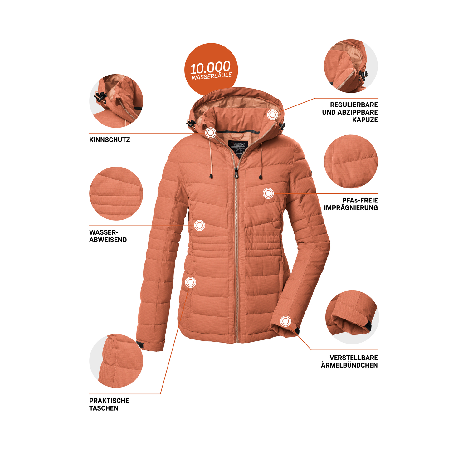 Damen killtec Rose KOW 10 WMN QLTD JCKT 00482 50 Funktionsjacke