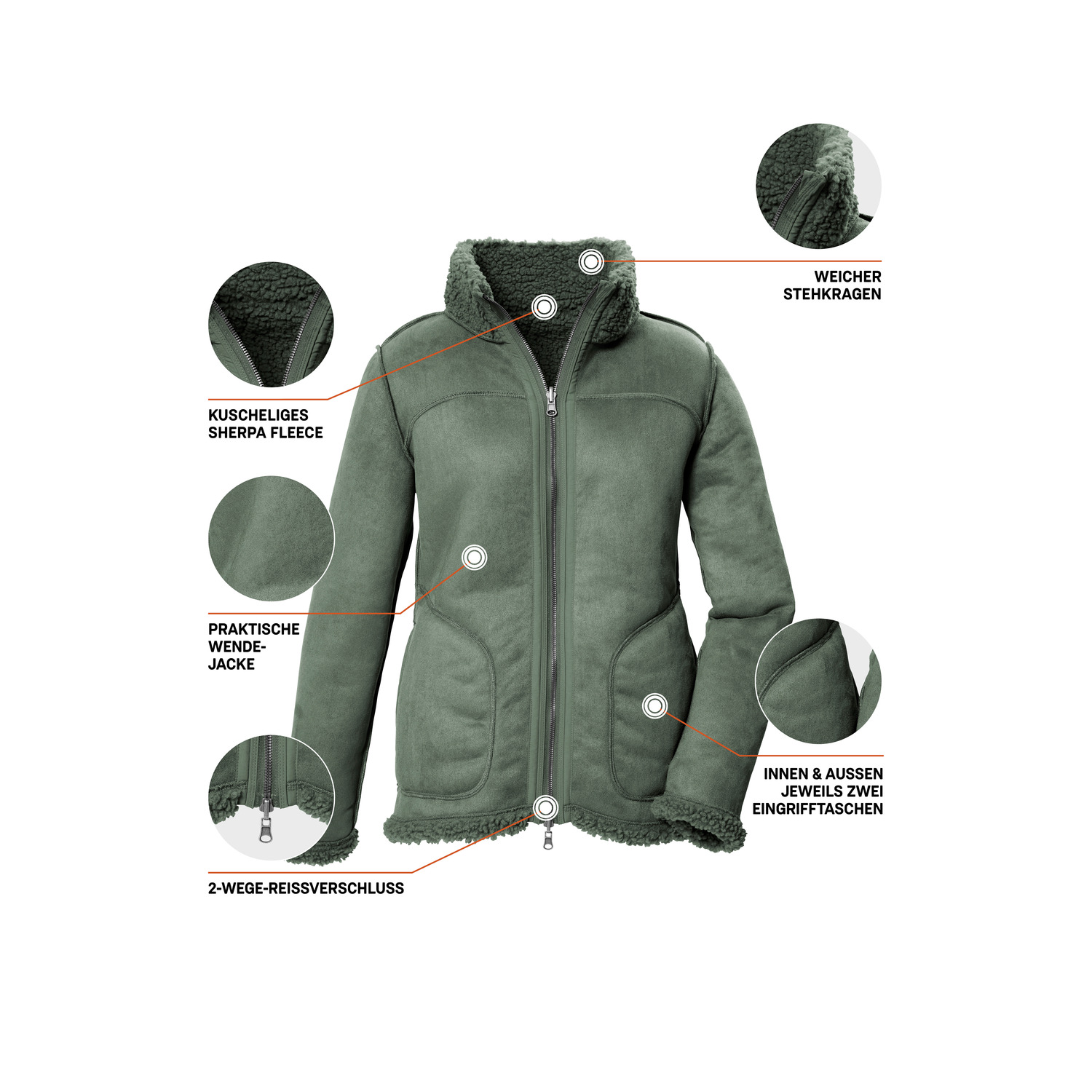 Damen G.I.G.A. DX by killtec Grün GW 62 WMN JCKT 00786 50 Unterjacke