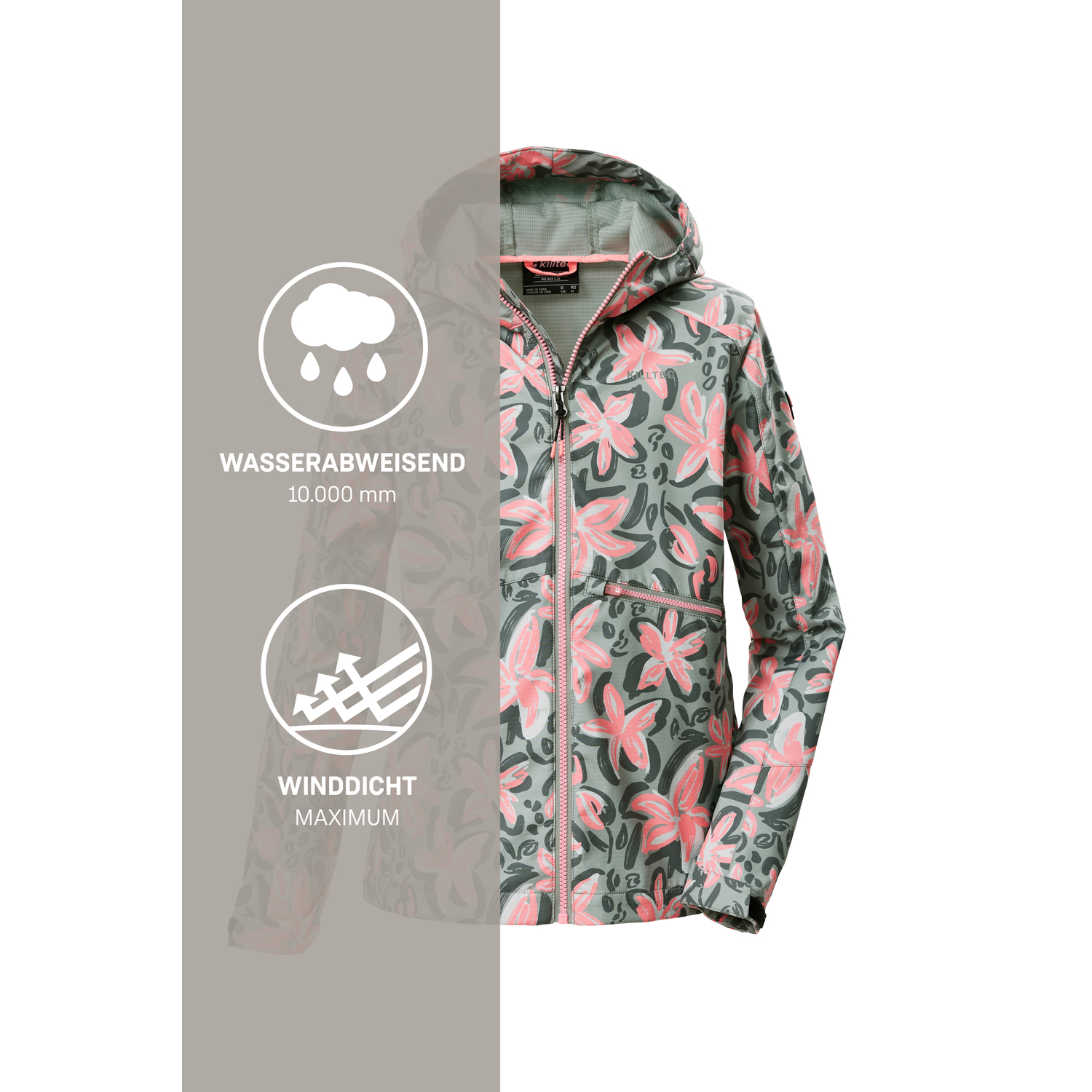 Kinder killtec Grün KOS 154 GRLS SFTSHLL JCKT Funktionsjacke