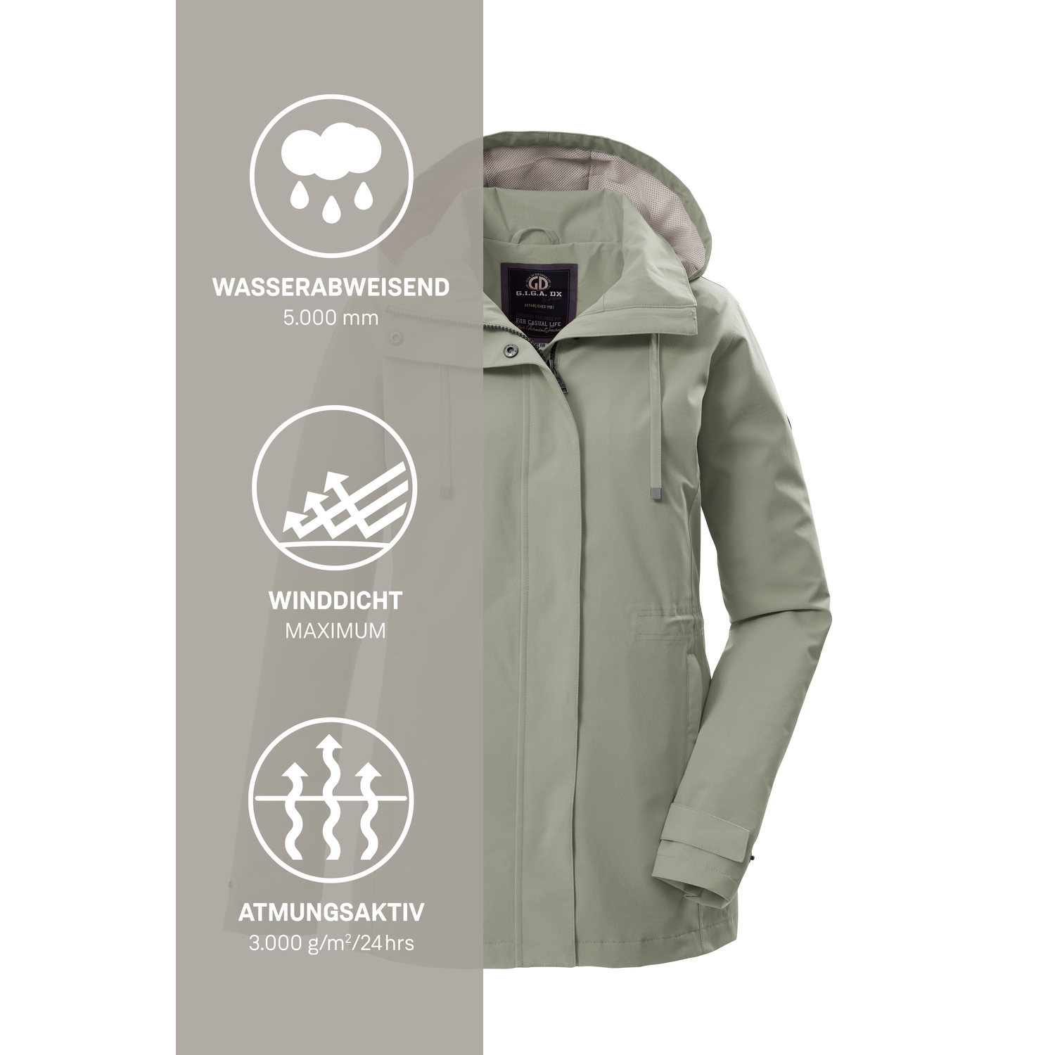 Damen G.I.G.A. DX by killtec Grün GS 106 WMN JCKT 00704 50 Funktionsjacke