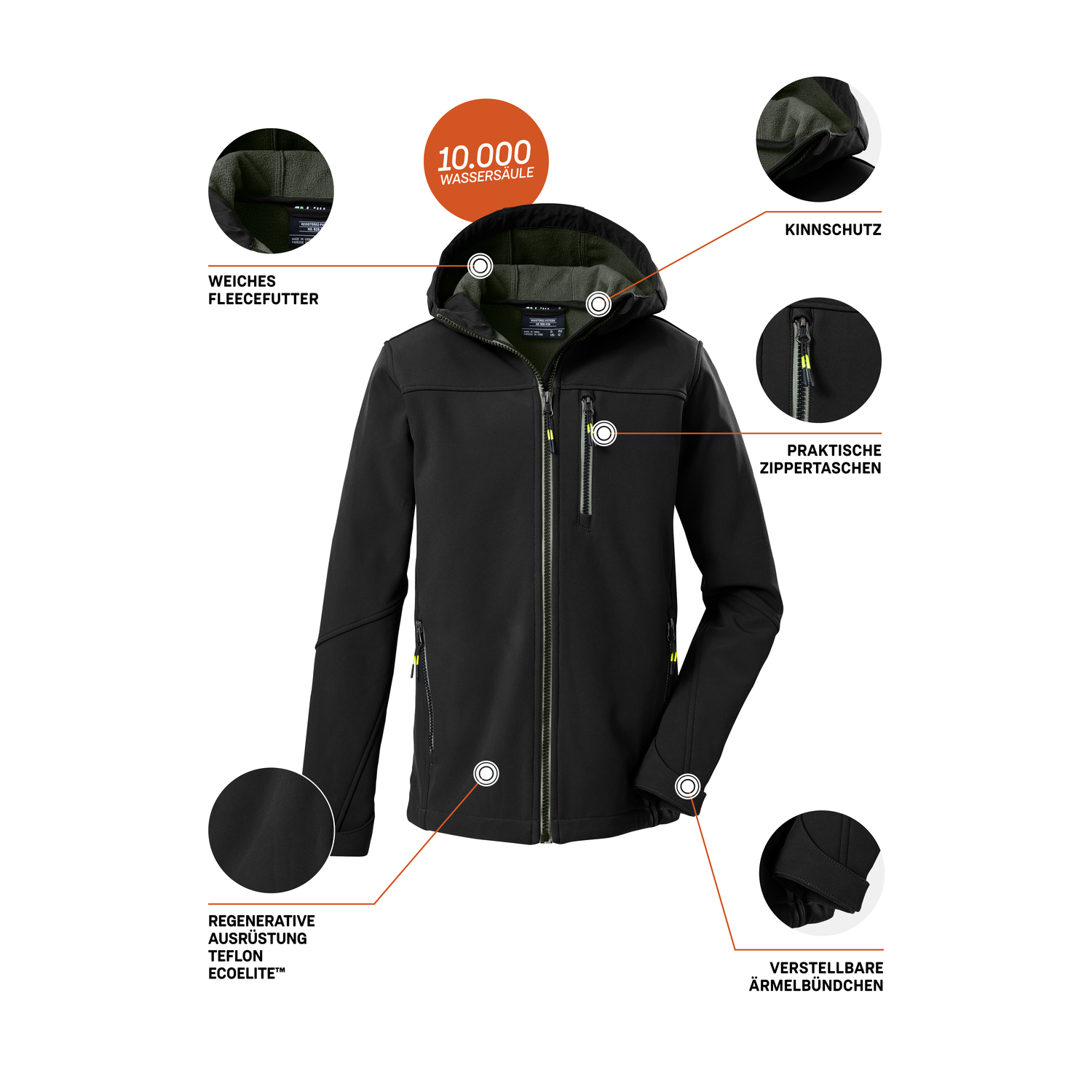 Jungen Kinder killtec Schwarz