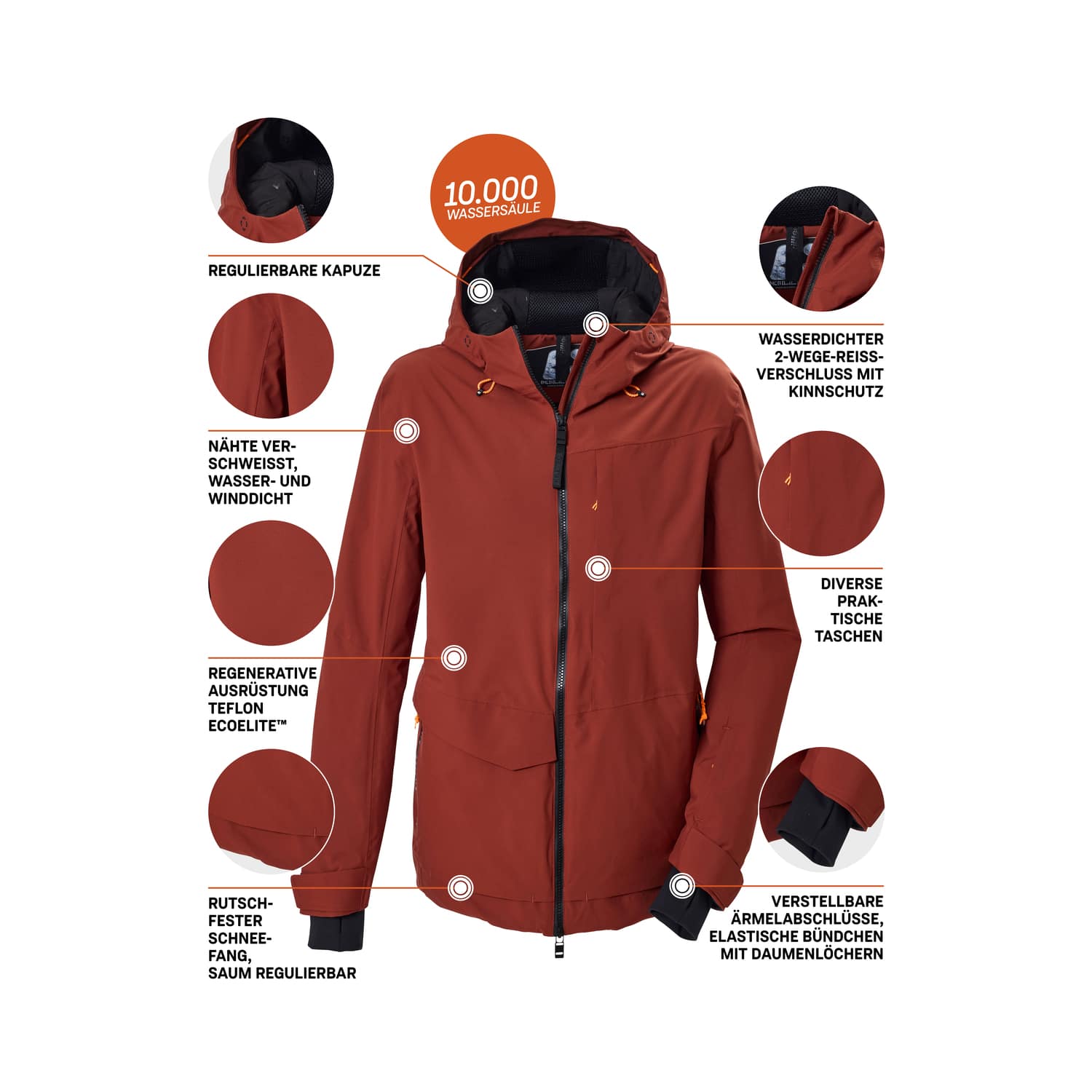 Herren killtec Kastanie