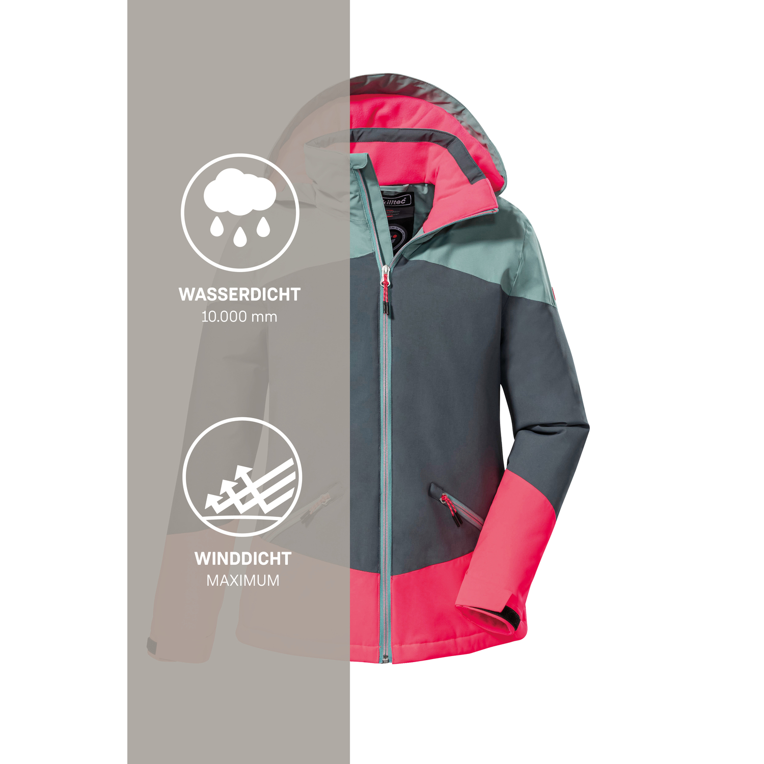 Mädchen Kinder killtec Petrol KOW 195 GRLS JCKT 00697 152 Funktionsjacke