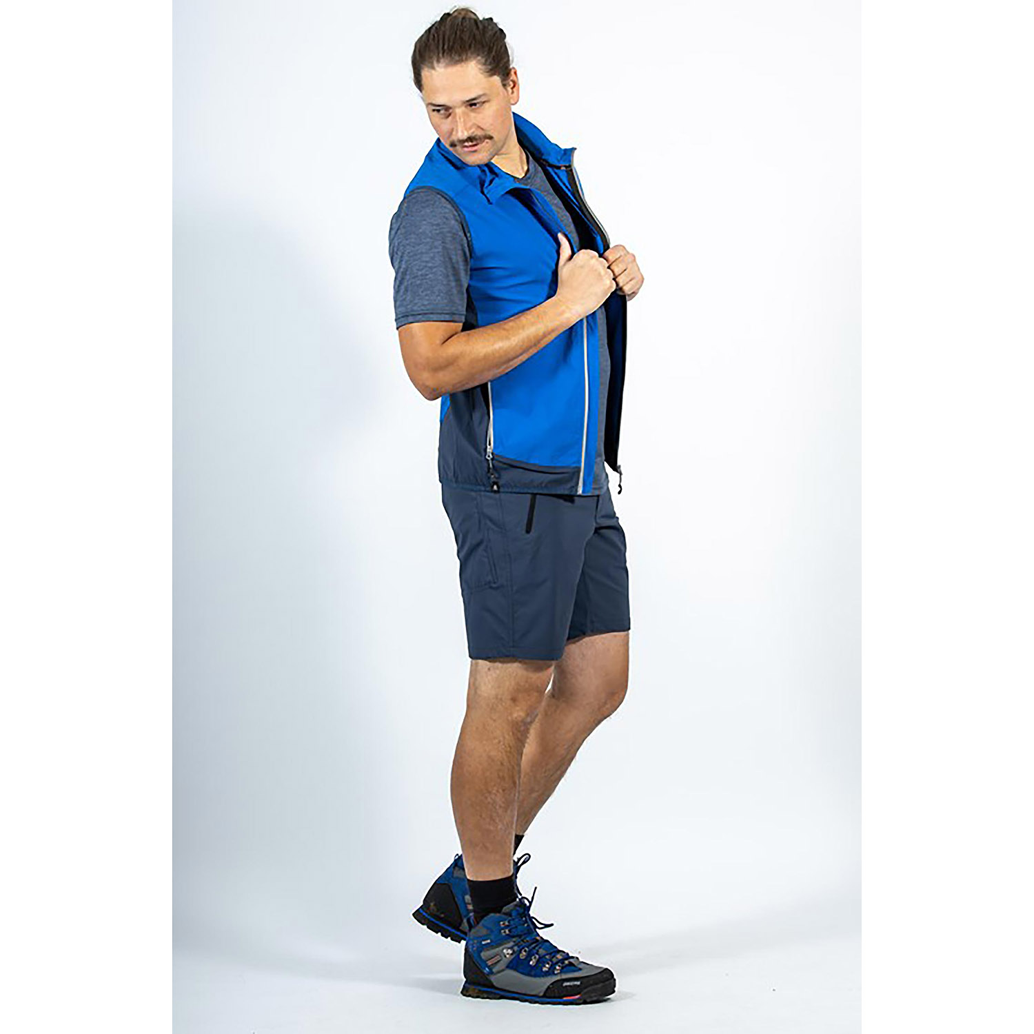 Herren Maul Sport Blau Quebec - T-Zipp off Hose elas 10 25 Hose