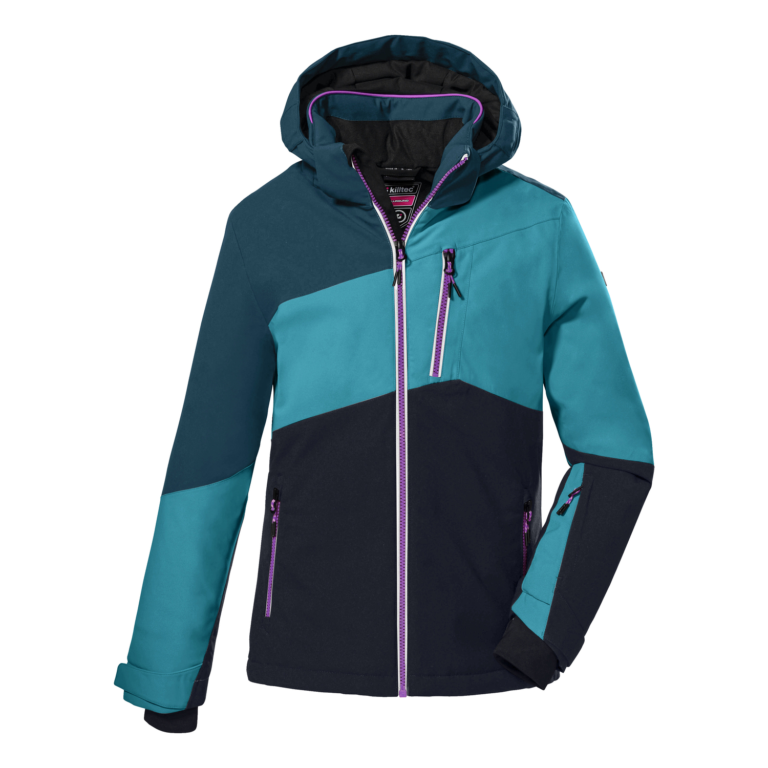 Veste Ski Fille Killtec KSW 166 GRLS - Capuche Amovible, Pare-Neige, Respirante Et Imperméable