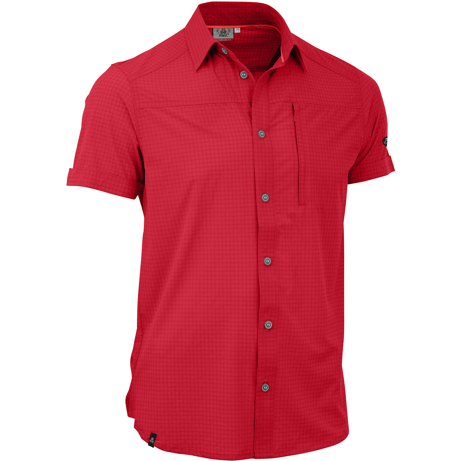 Herren Maul Sport Rot Veniv 4XT - Hemd elastic Hemd
