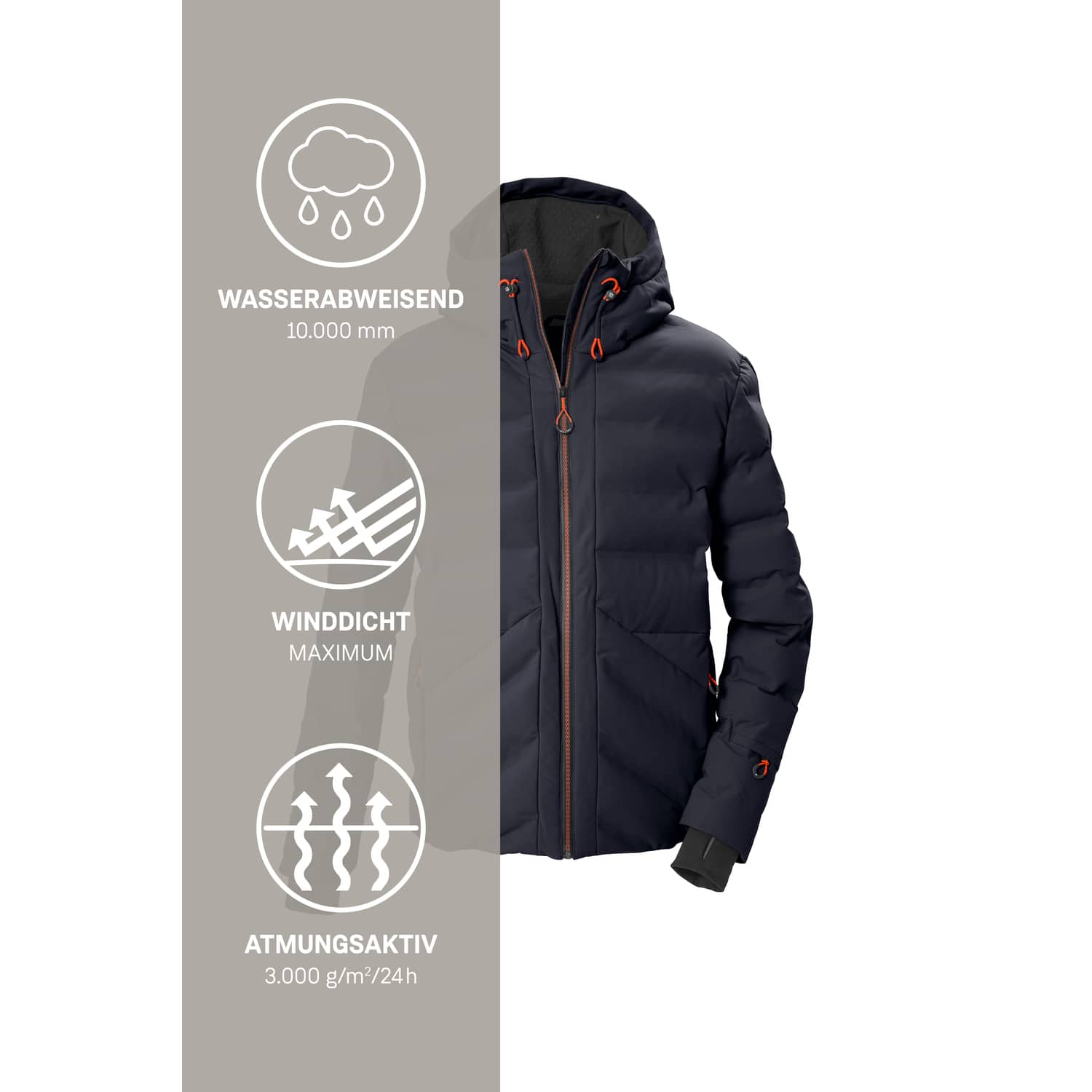 Herren killtec Schwarz