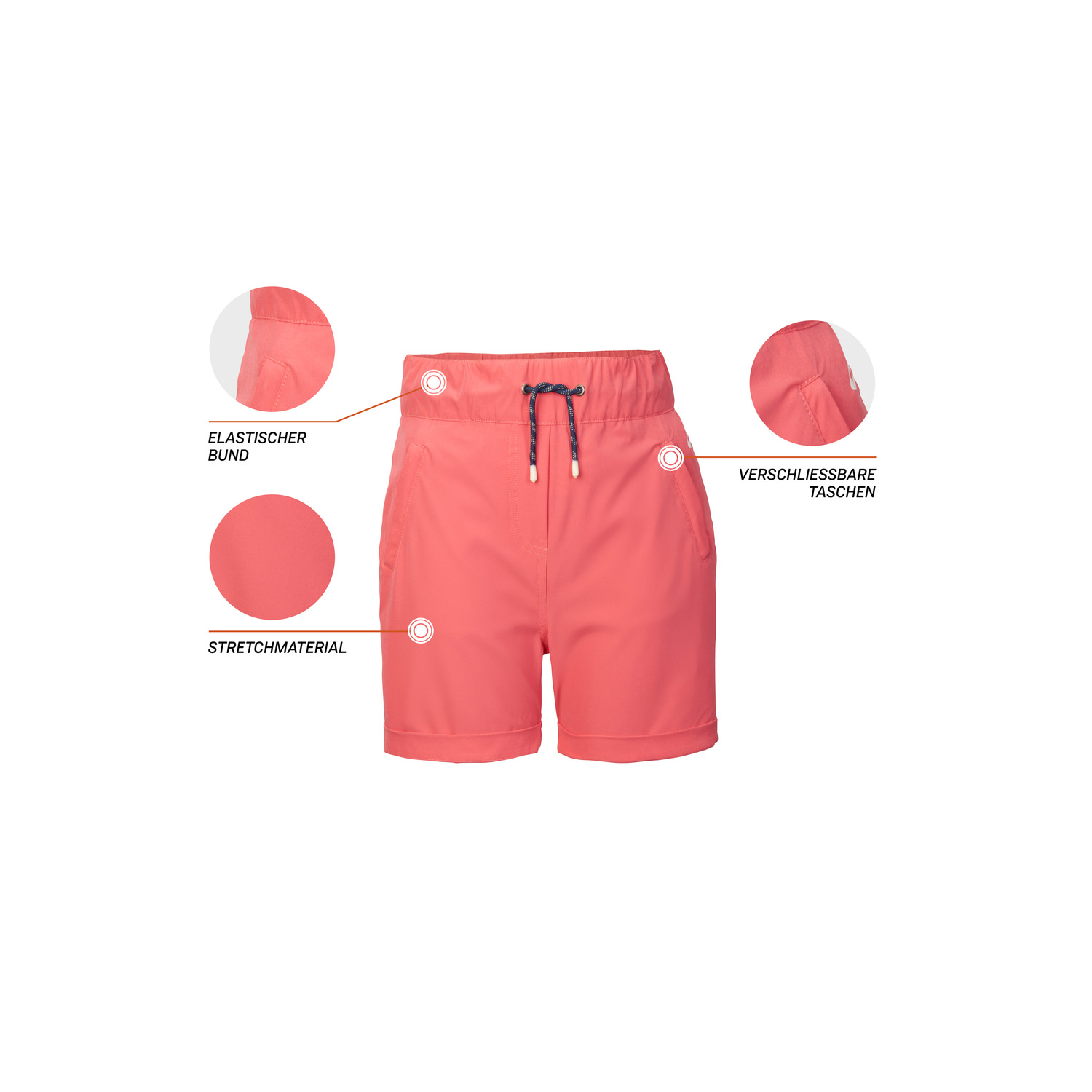 Mädchen killtec Pink KOS 337 GRLS SHRTS 00404 176 Short