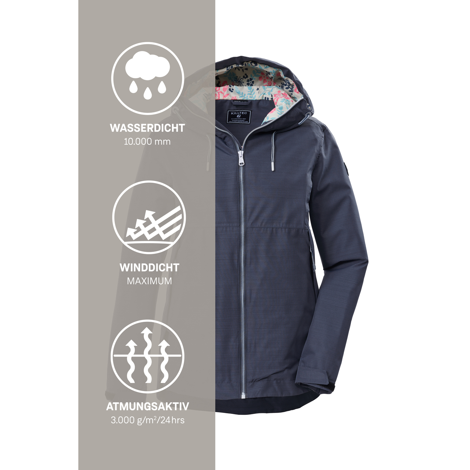 Damen killtec Blau KOS 62 WMN JCKT Funktionsjacke