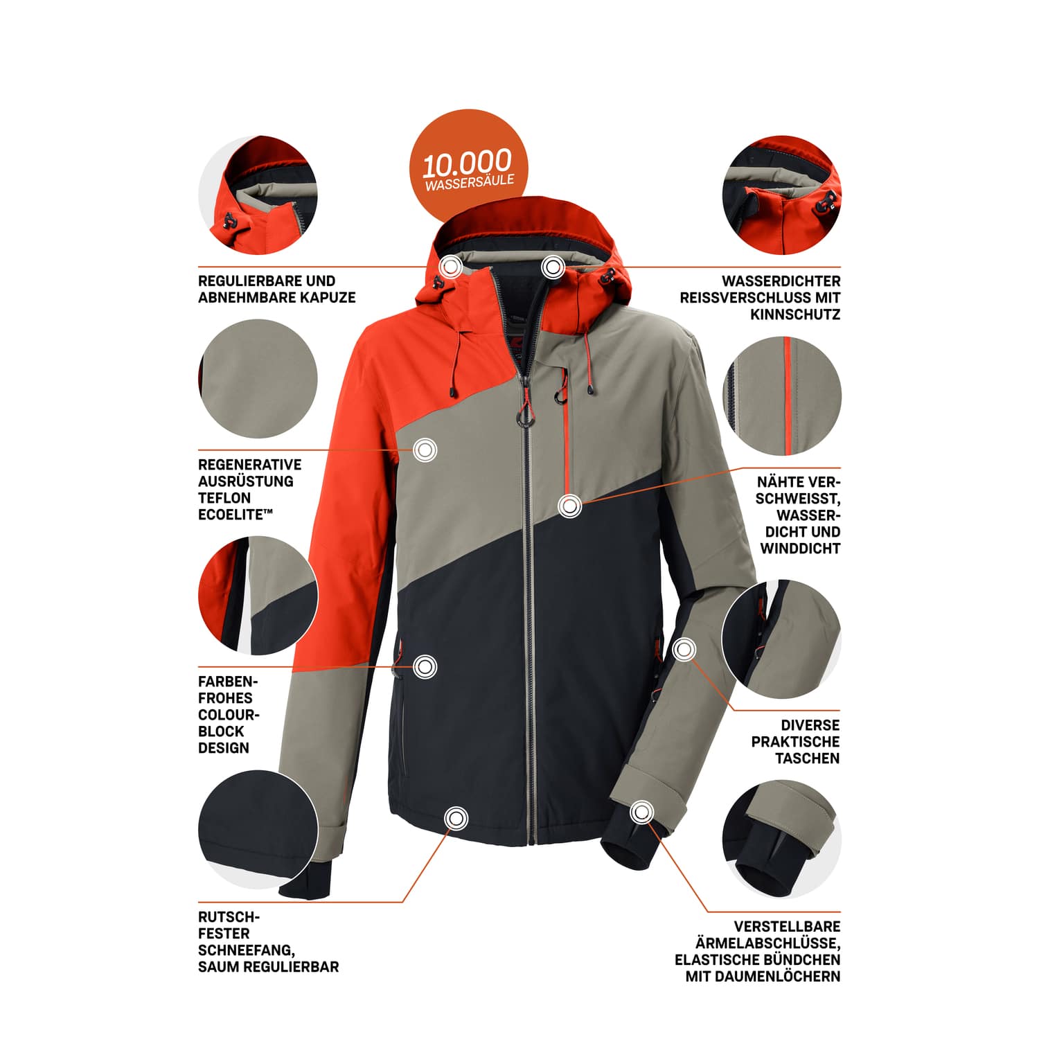 Herren killtec Orange