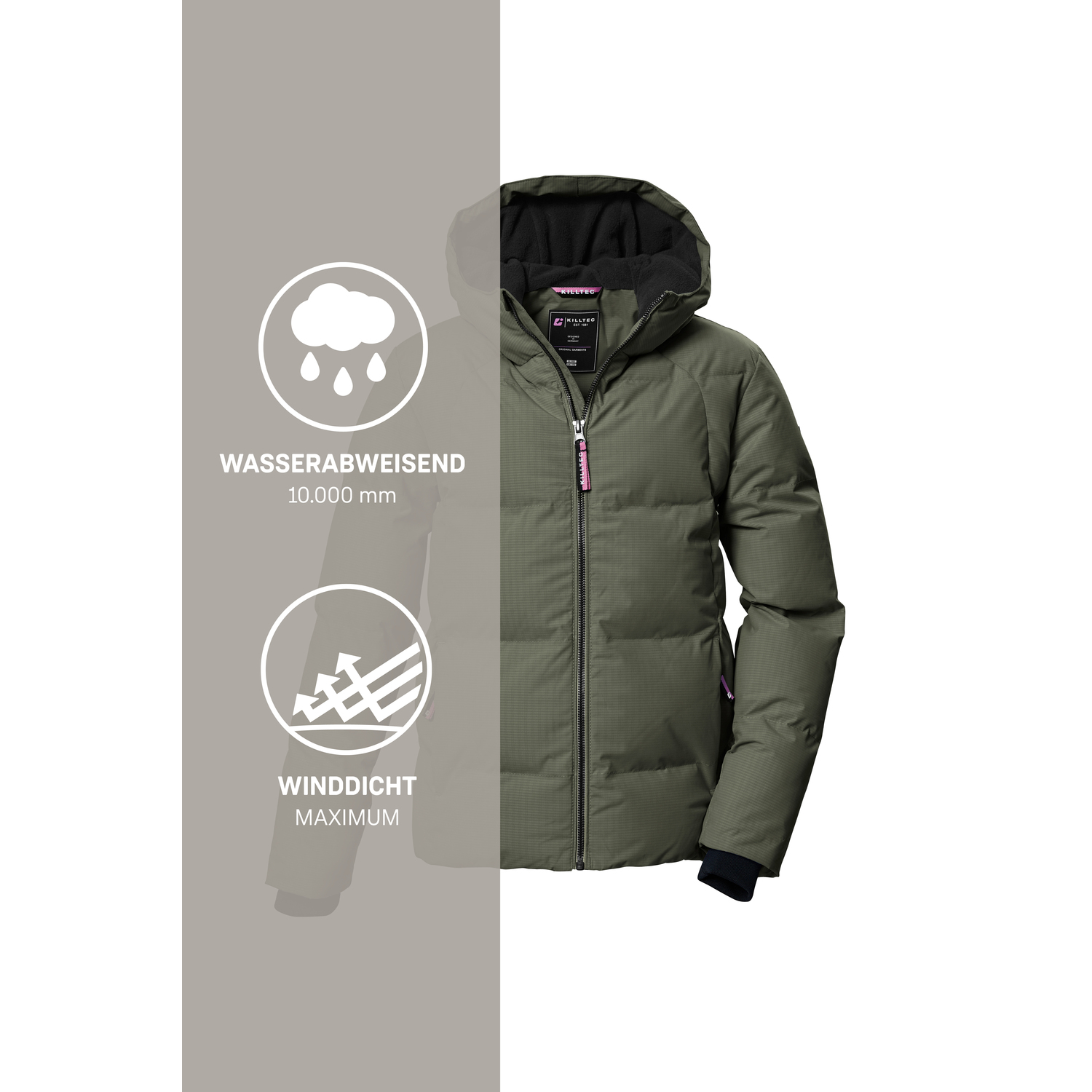 Kinder Mädchen killtec Moos KOW 357 GRLS QLTD JCKT 00712 176 Funktionsjacke