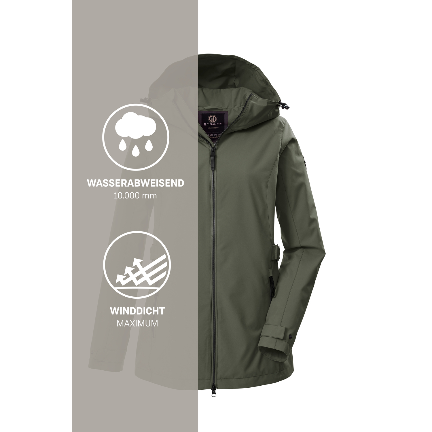 Damen G.I.G.A. DX by killtec Oliv GS 114 WMN JCKT 00717 50 Funktionsjacke
