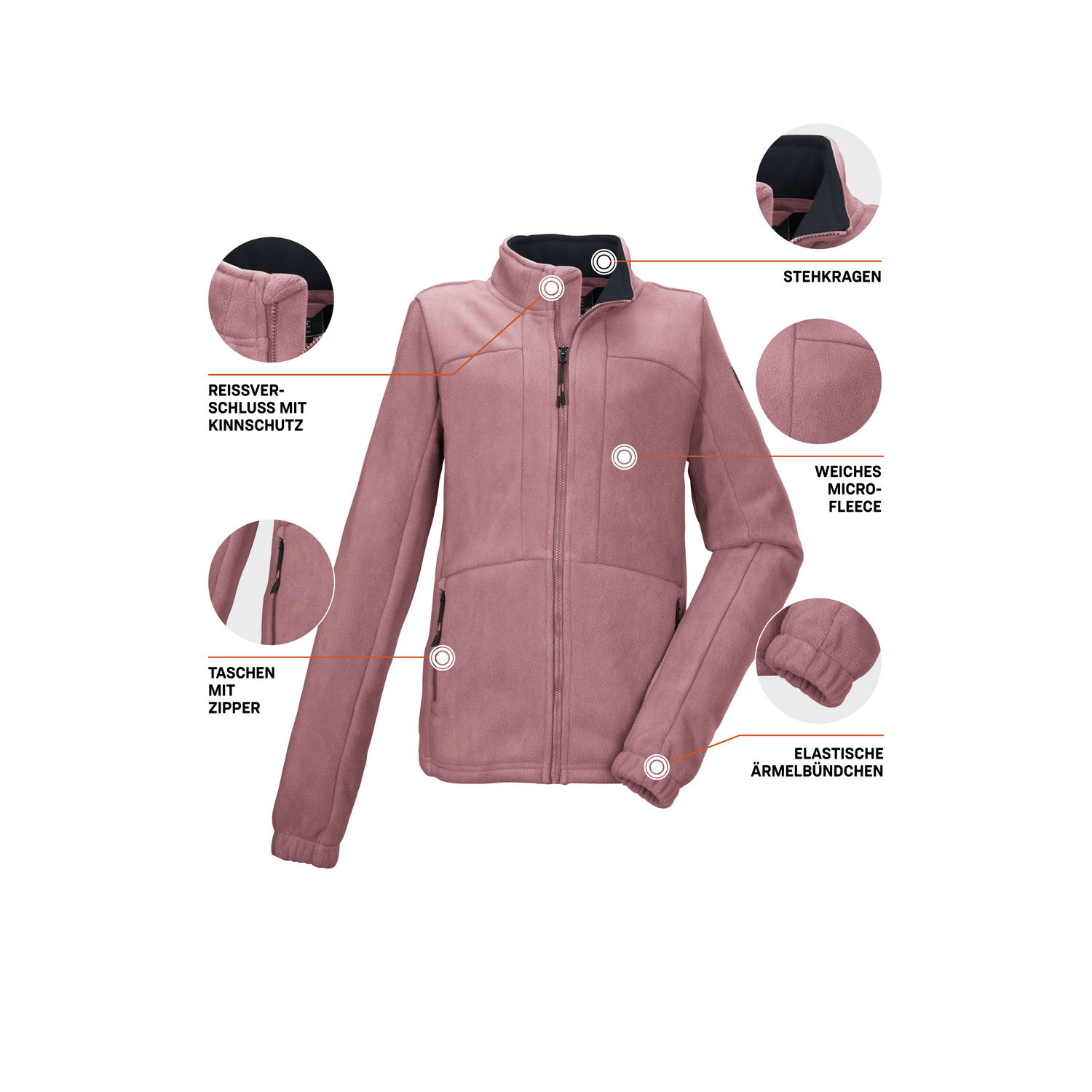 Kinder killtec Rose KOW 216 GRLS FLC JCKT Unterjacke