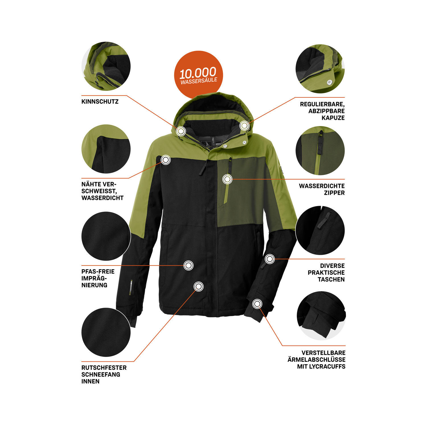 Herren killtec Schwarz