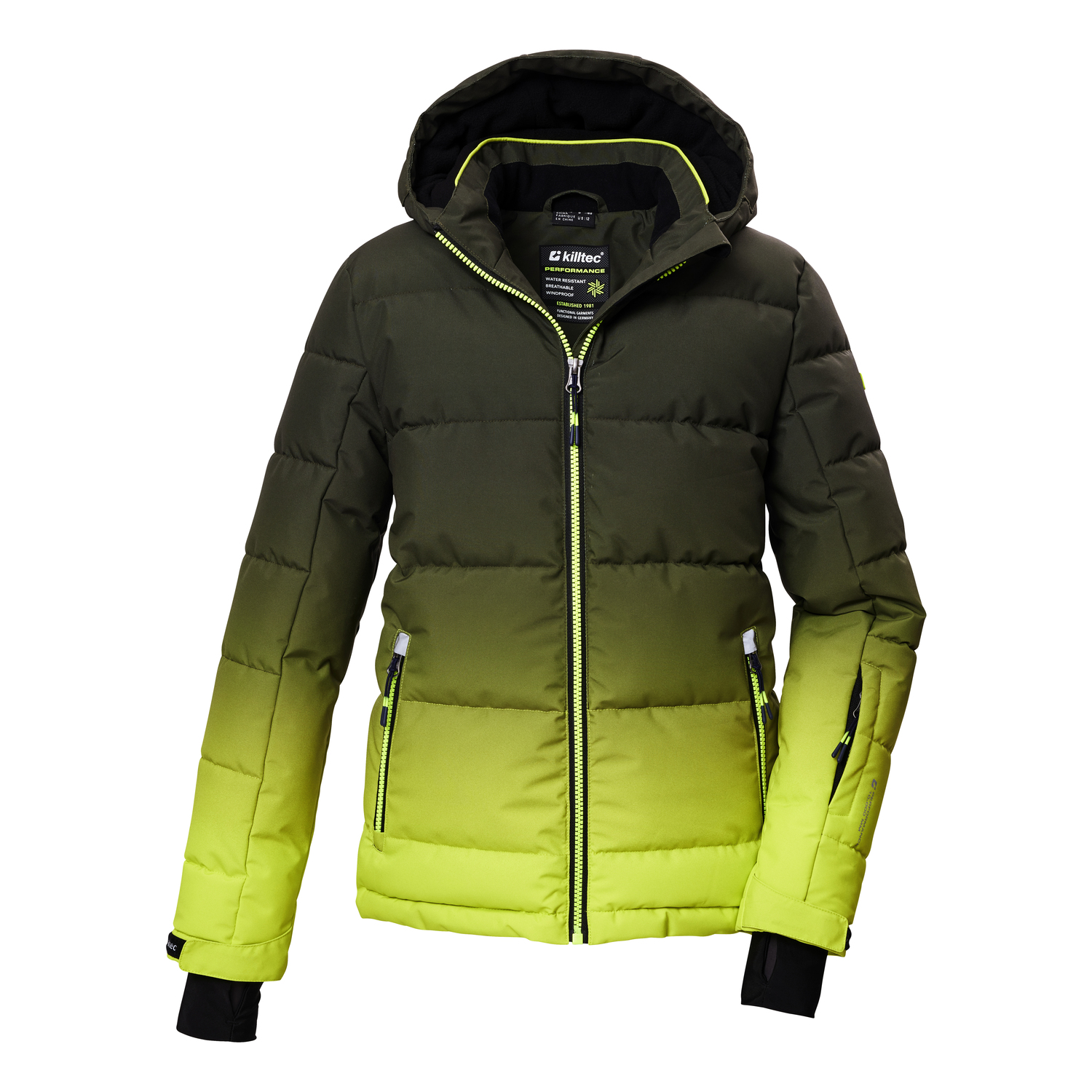 Jungen Kinder killtec Grün KSW 382 BYS QLTD JCKT Funktionsjacke