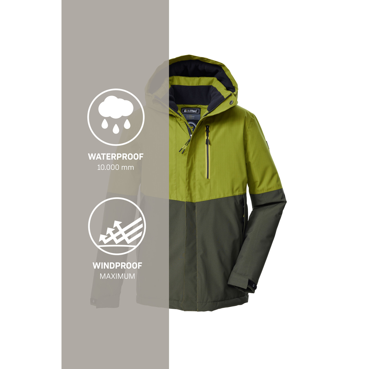 Kinder killtec Khaki KOW 222 BYS JCKT 00719 176 Funktionsjacke