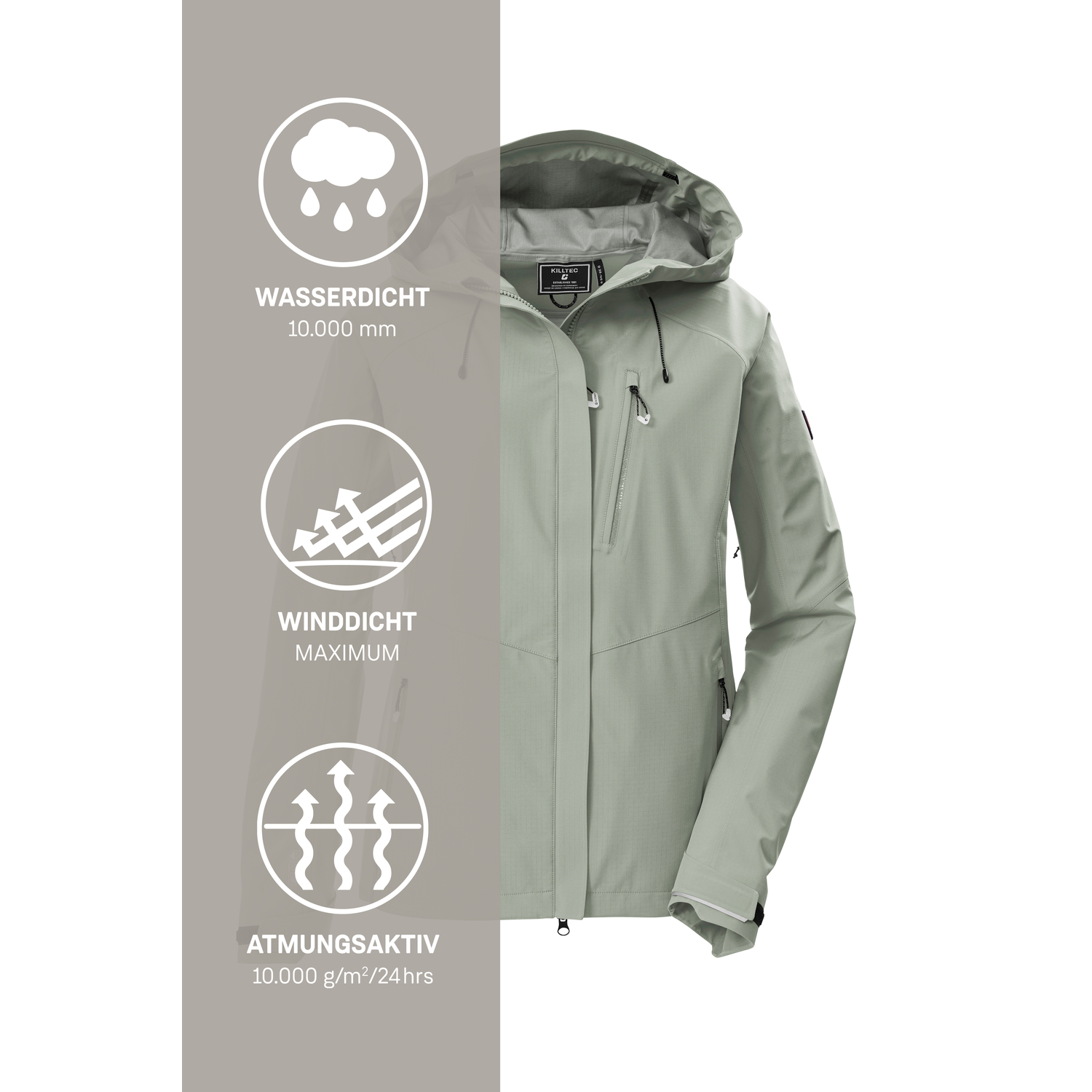 Damen killtec Grün KOS 67 WMN JCKT 00741 46 Funktionsjacke