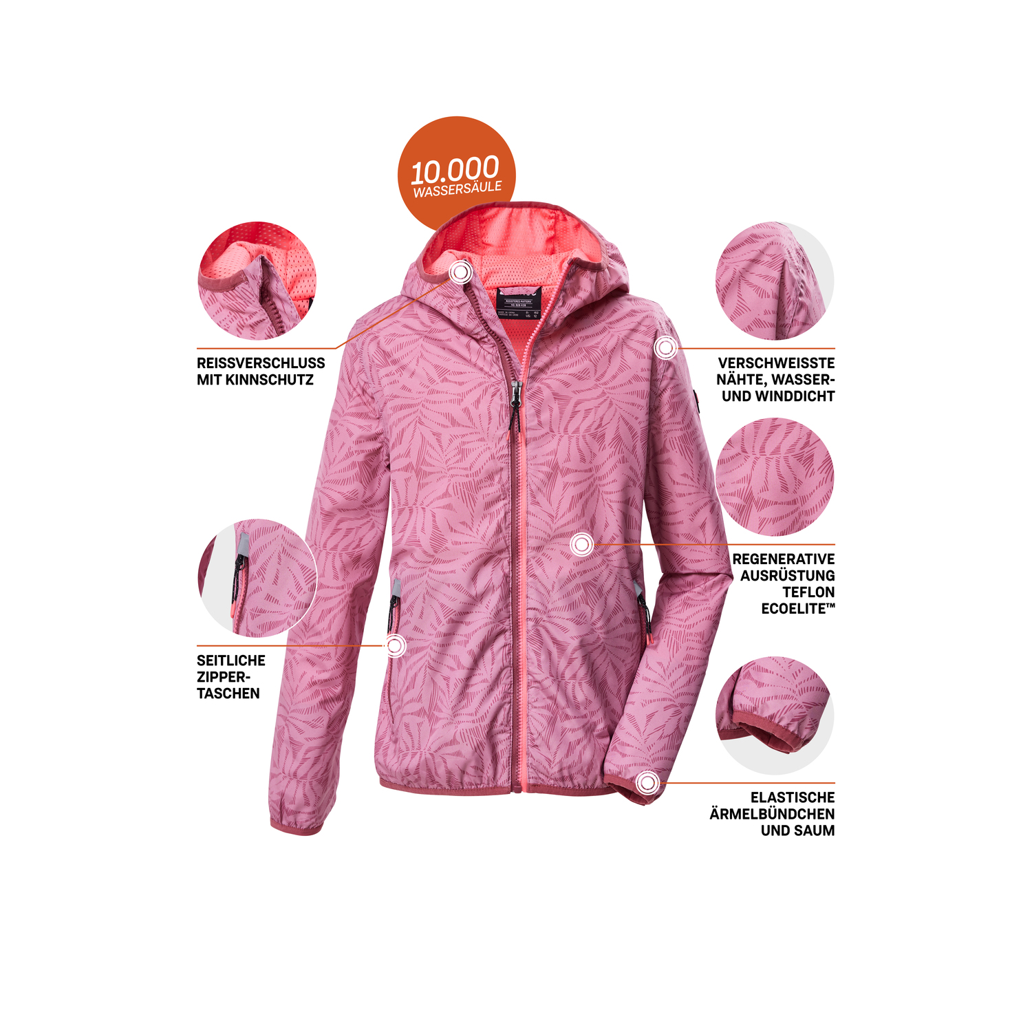 Kinder killtec Rose KOS 163 GRLS JCKT 00427 176 Funktionsjacke