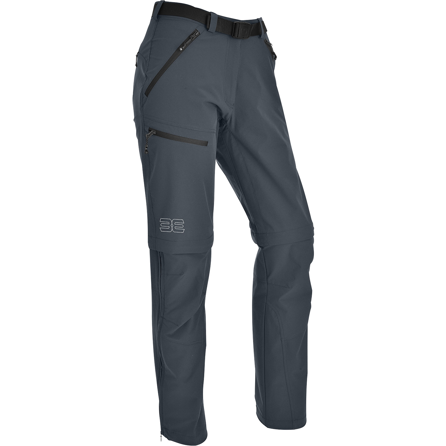 Damen Maul Sport Dunkelgrau Oakville Ultra - T-Zip-off Hos Hose