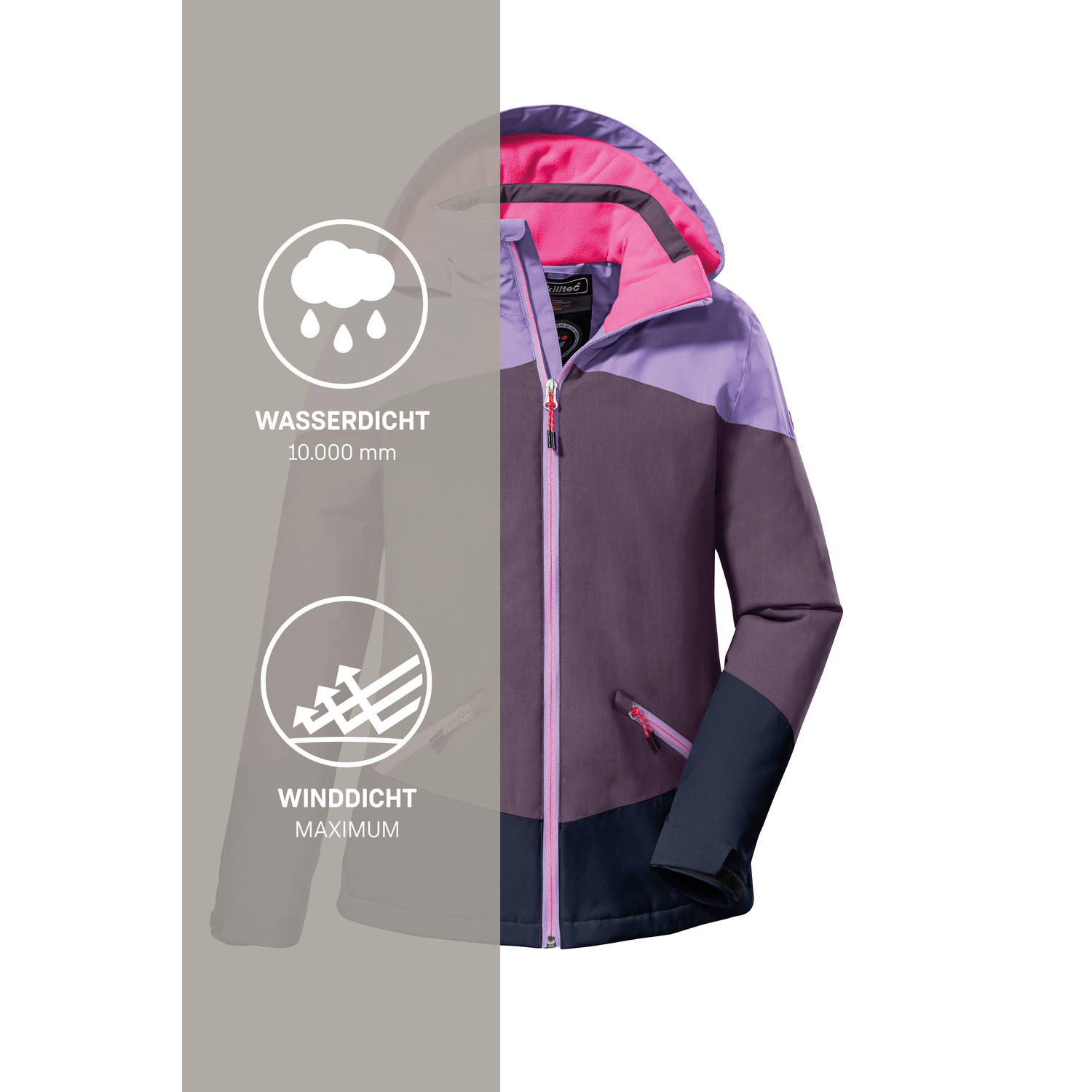 Mädchen Kinder killtec Beere KOW 195 GRLS JCKT 00439 176 Funktionsjacke