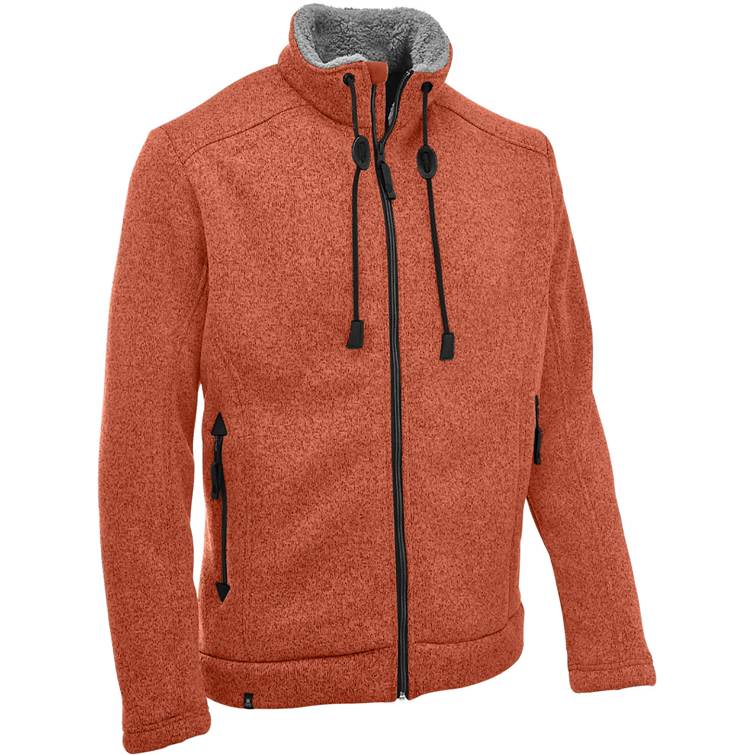 Herren MAUL Dunkelorange Lichtenau - Strickfleecejacke 45 54 Unterjacke