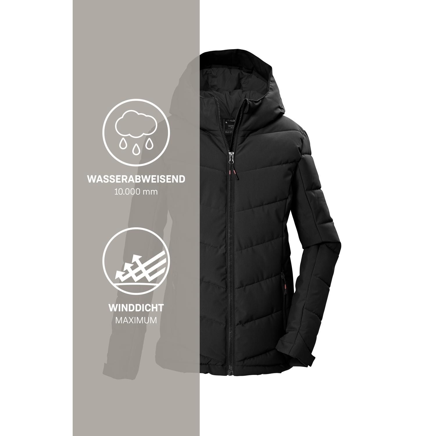 Kinder killtec Schwarz KOW 220 GRLS QLTD JCKT 00200 176 Funktionsjacke