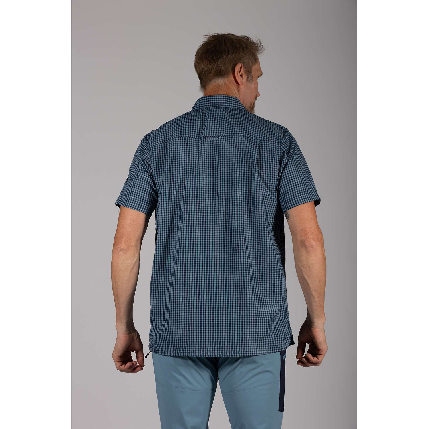 Herren Maul Sport Hellblau Falkenberg II - 1/2 Hemd karie Hemd