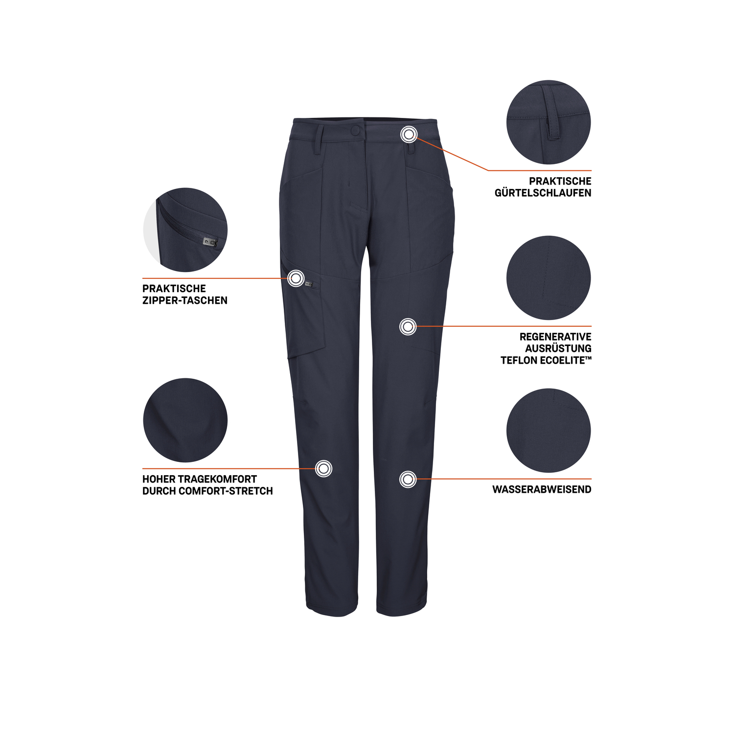 Damen killtec Blau KOS 90 WMN PNTS Hose