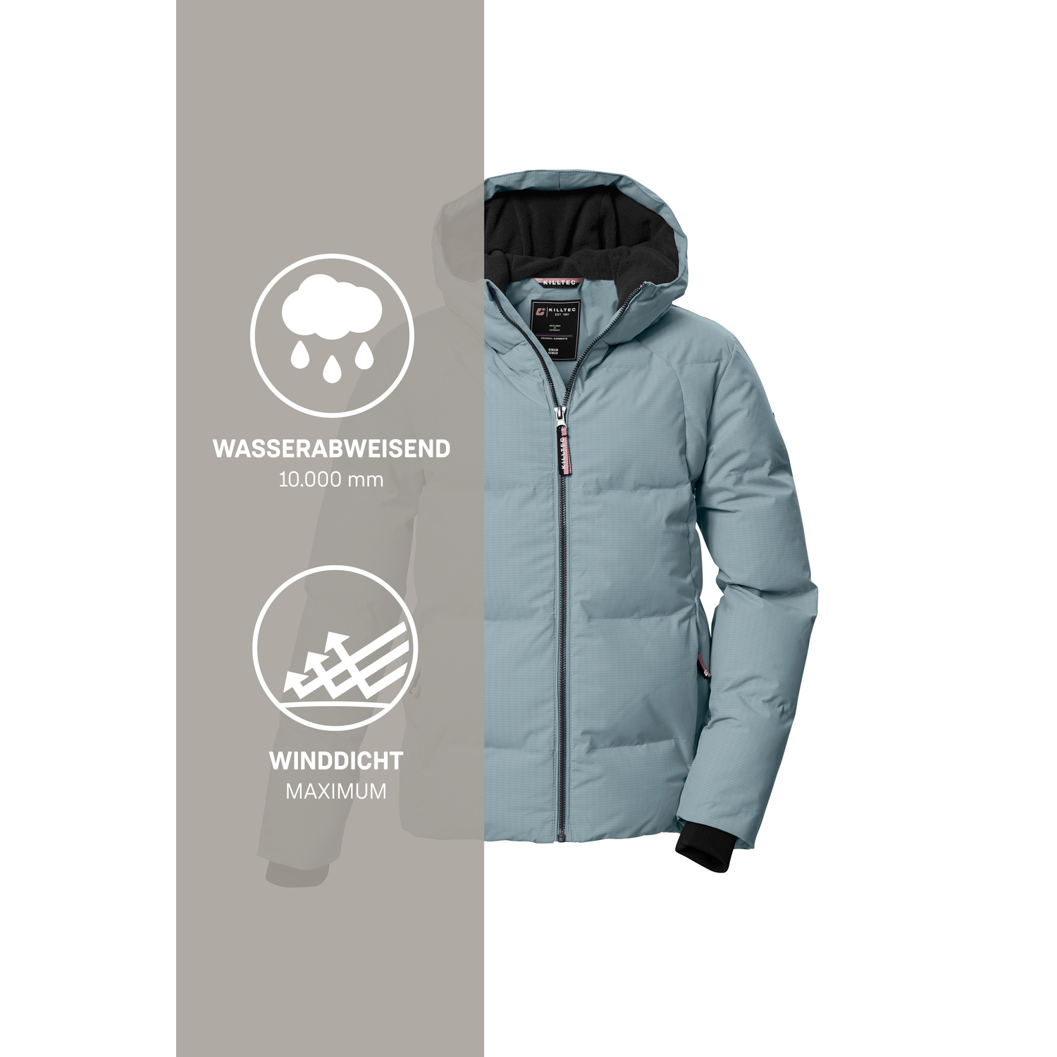 Kinder Mädchen killtec Rauchblau KOW 357 GRLS QLTD JCKT Funktionsjacke