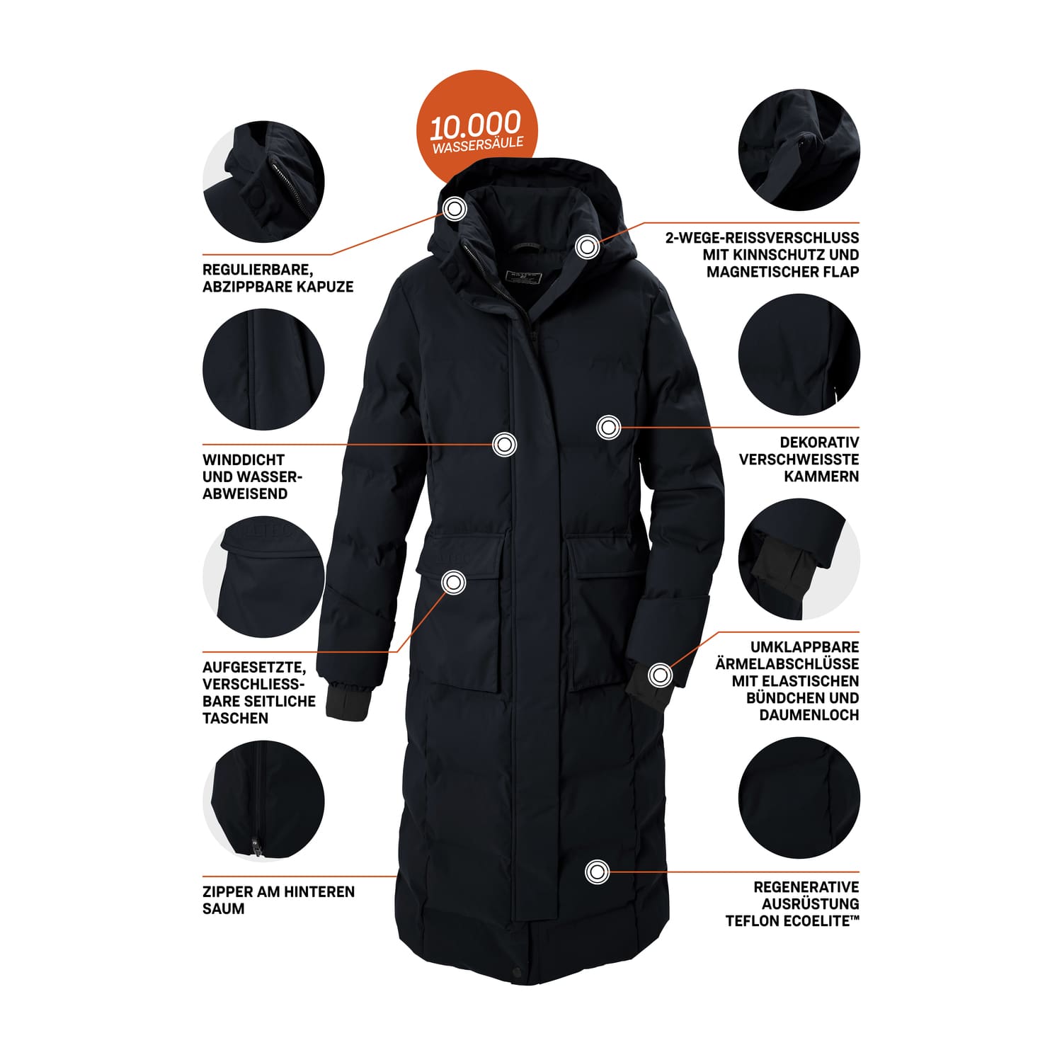 Damen killtec Schwarz