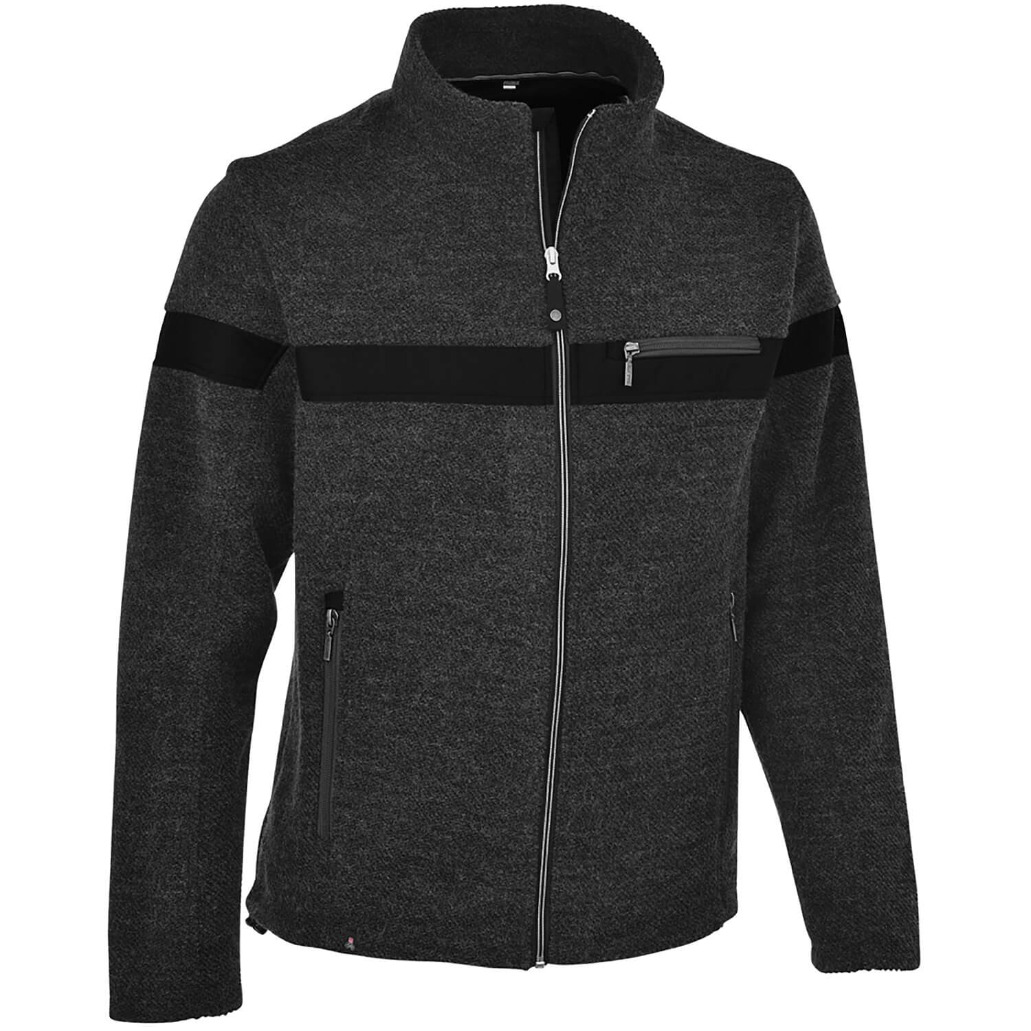 Herren Maul Sport Dunkelgrau Kreuzkopf HybridSteppjacke+Kap 4140 58 Funktionsjacke