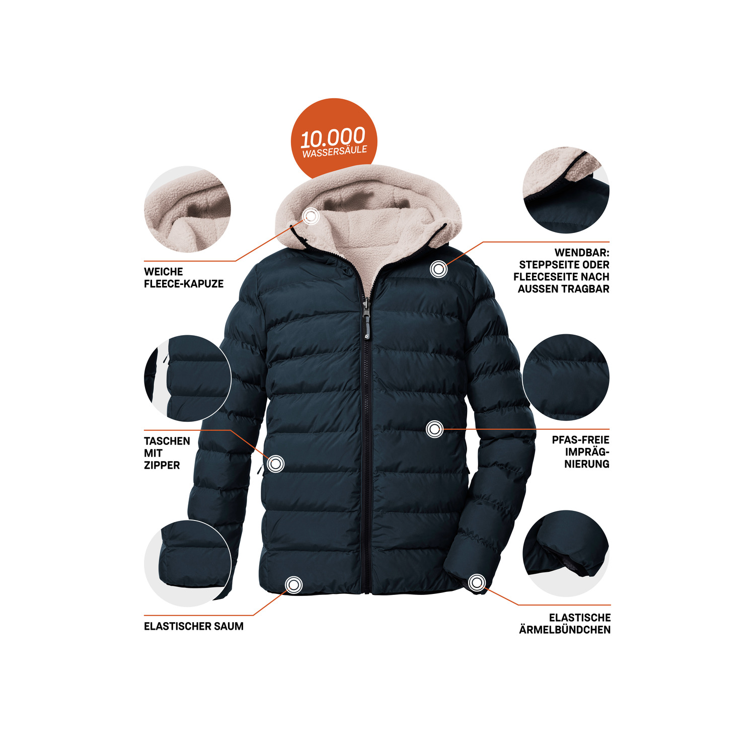 Kinder killtec Blau KOW 231 BYS JCKT 00830 176 Unterjacke