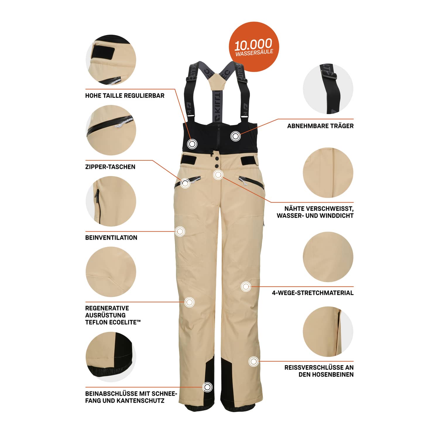 Damen killtec Beige