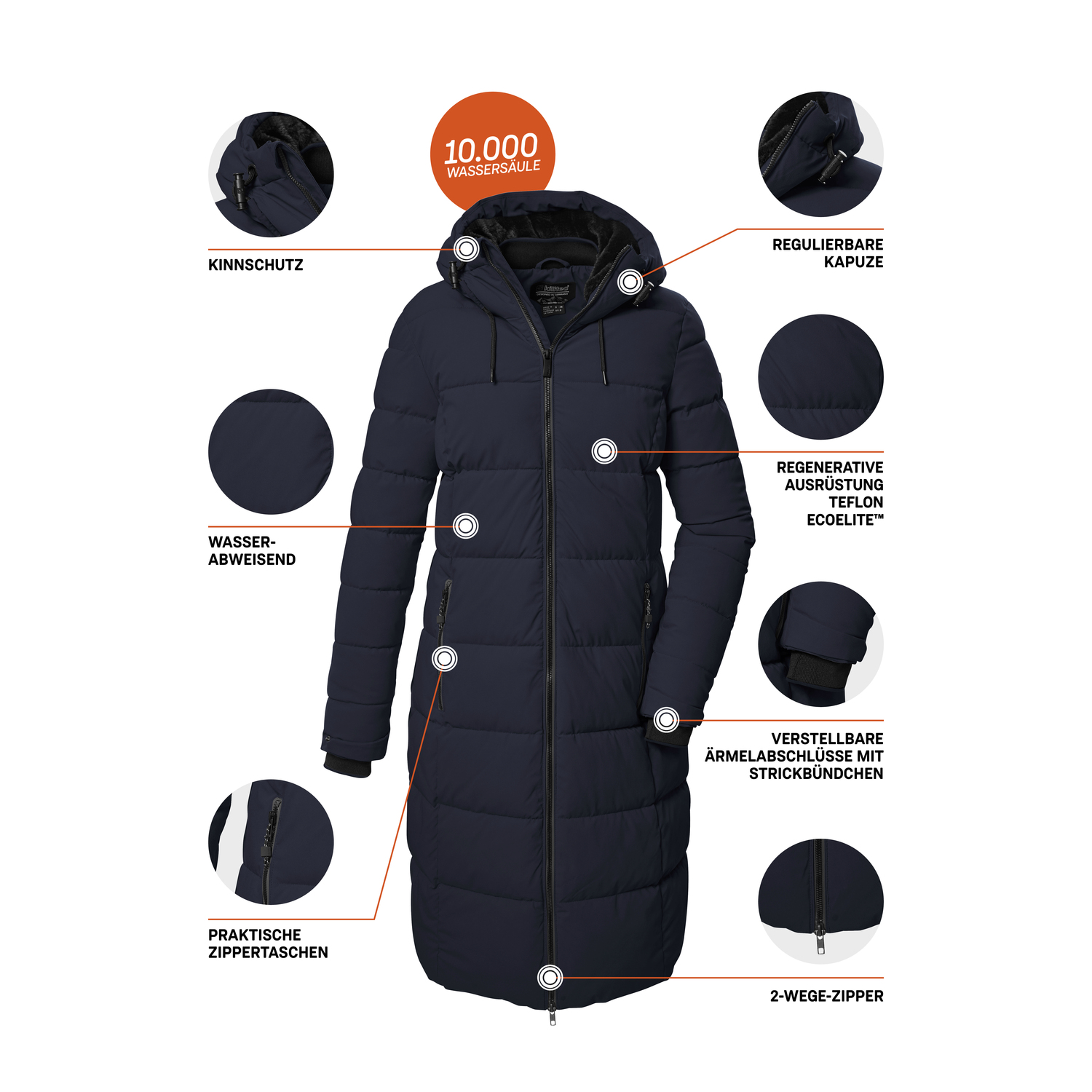 Damen killtec Blau