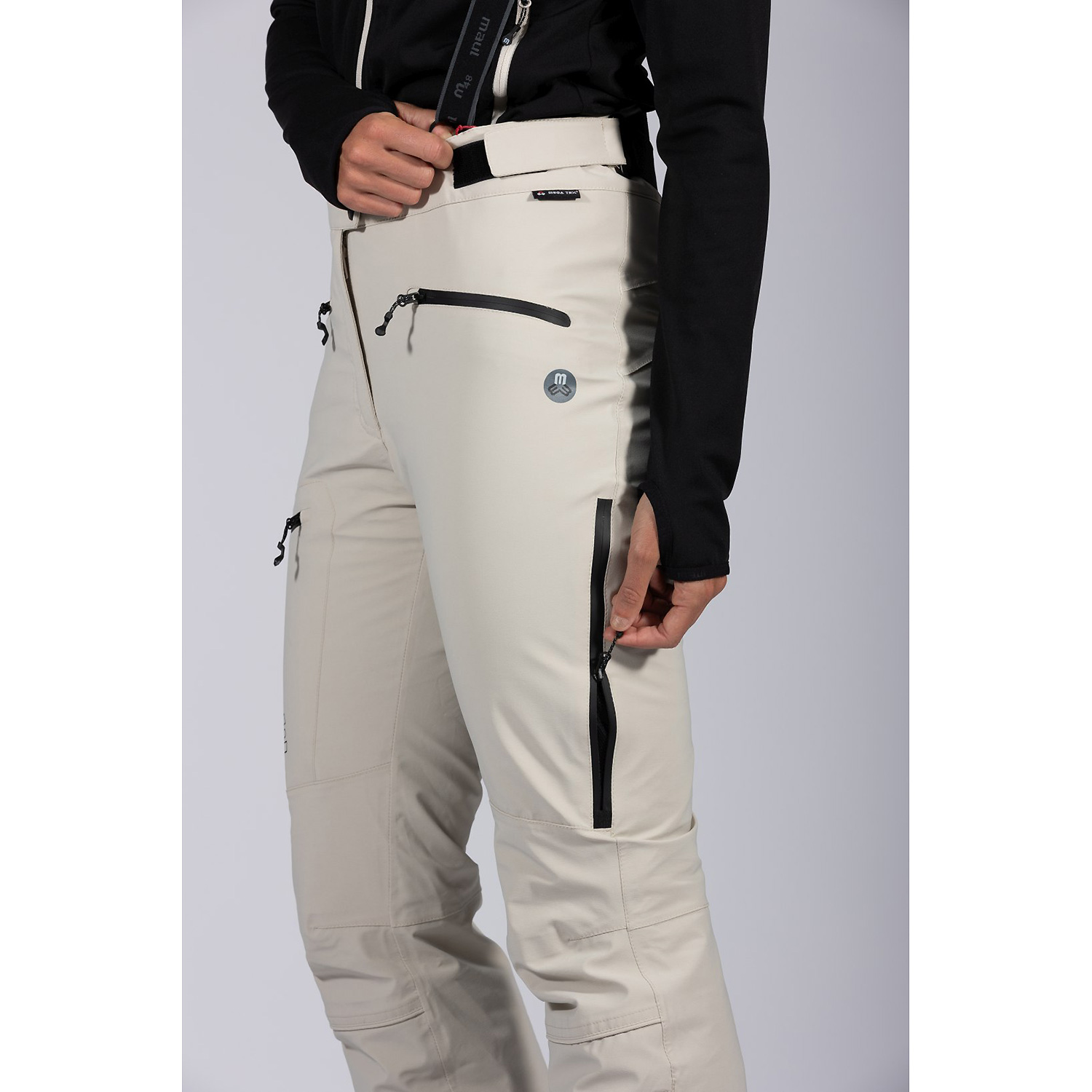 Damen Maul Sport Beige Schneeflocke - Snowtex Hose 3636 36 Skihose