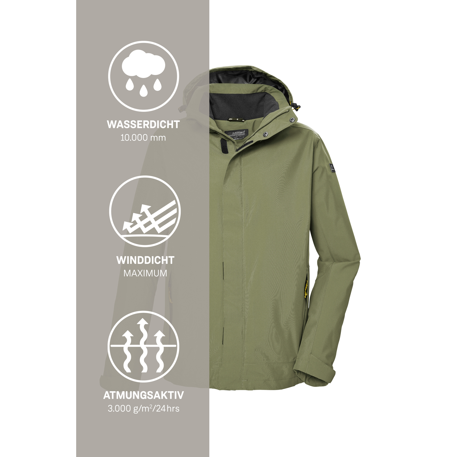 Herren killtec Grün KOS 87 MN JCKT_XENIOS Funktionsjacke