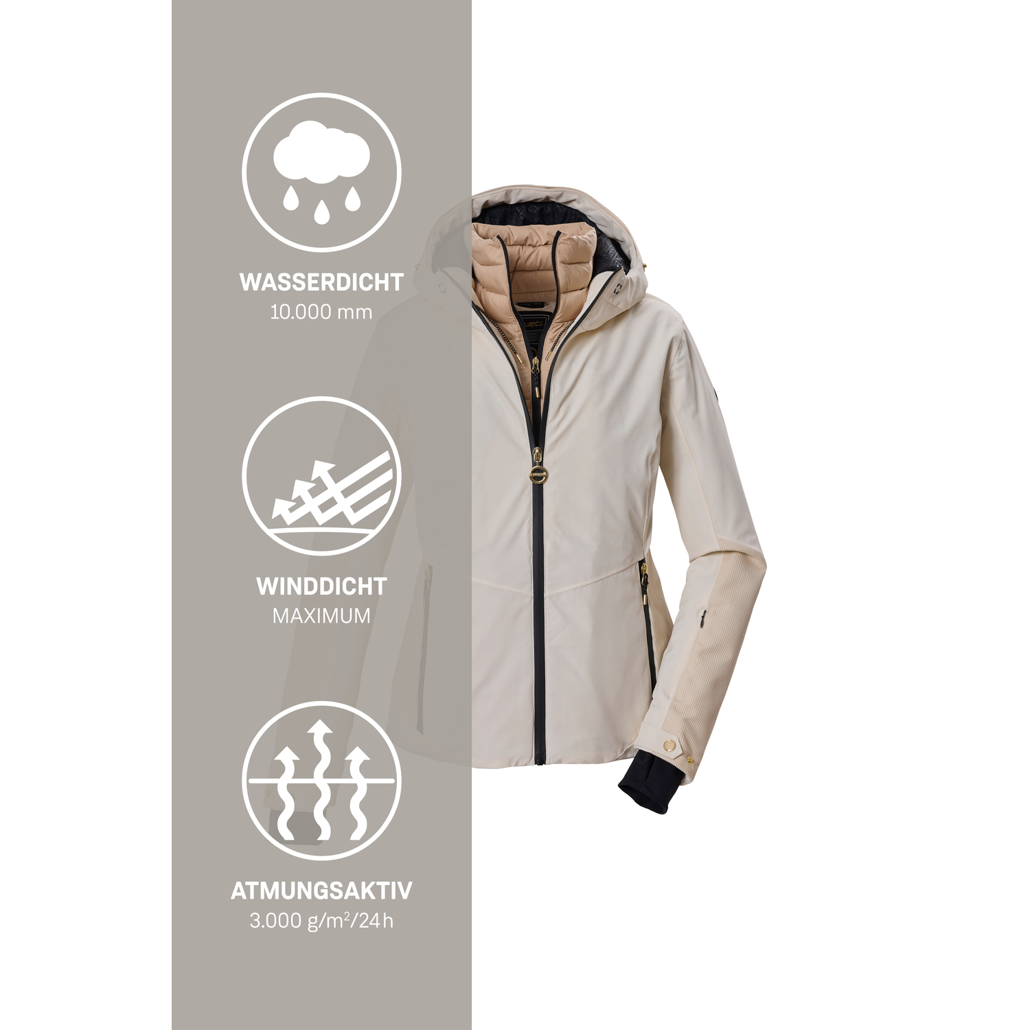 Damen killtec Beige