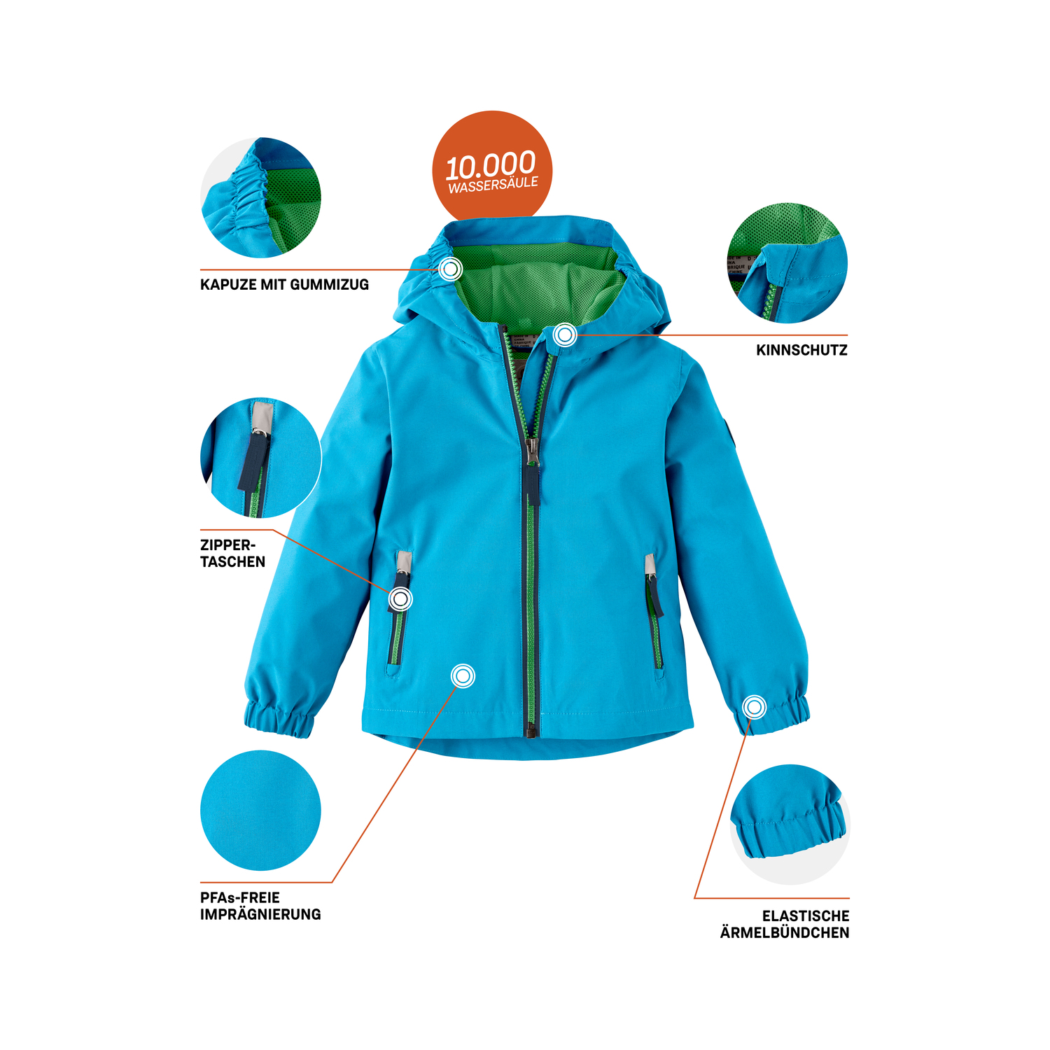 Minis first instinct by killtec Azurblau FIOS 10 MNS JCKT