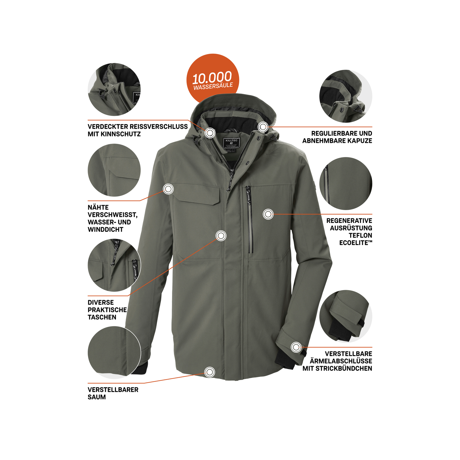 Herren killtec Oliv