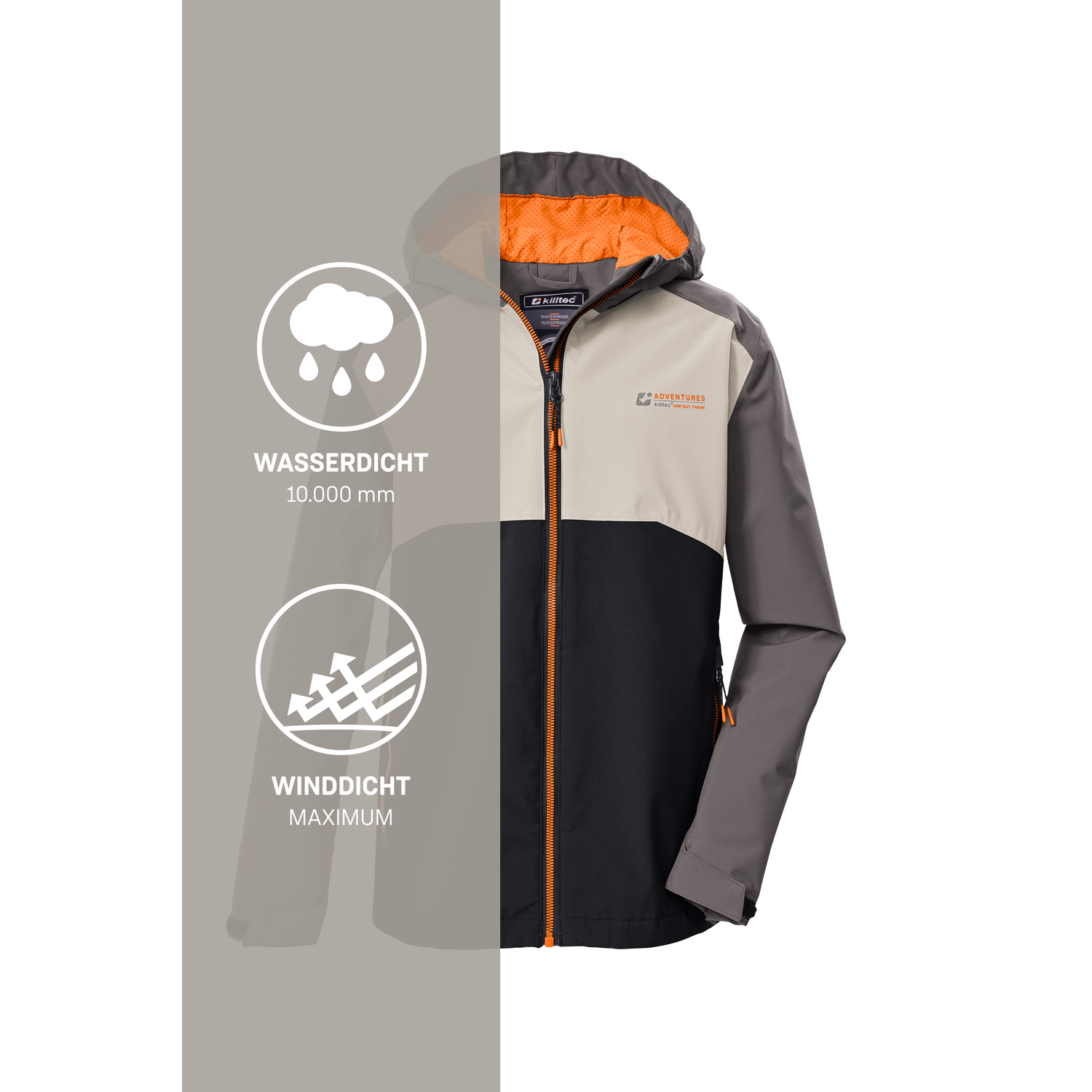 Kinder killtec Grau KOS 147 BYS JCKT 00271 176 Funktionsjacke