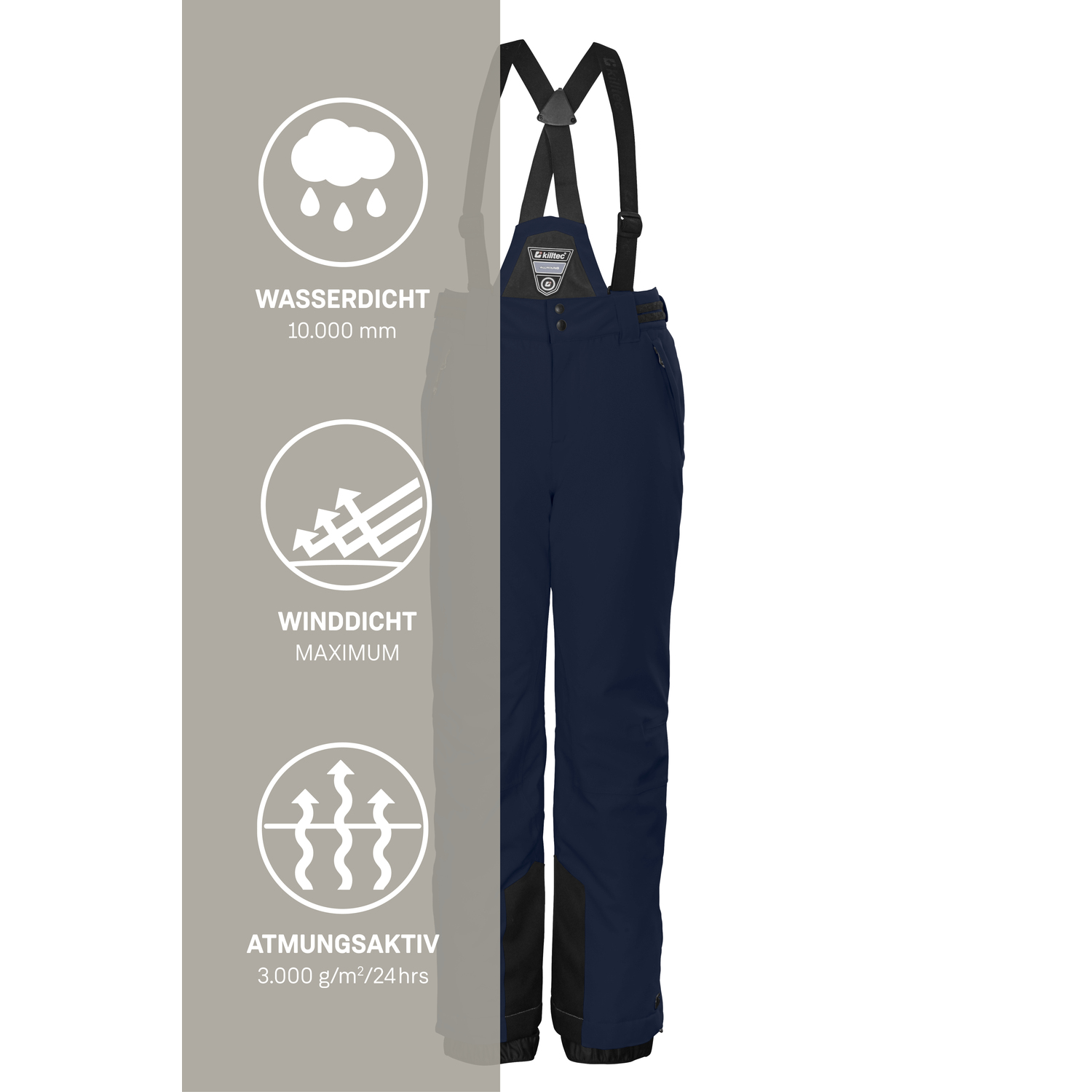 Mädchen Kinder killtec Blau KSW 77 GRLS SKI PNTS 00981 176 Latzhose