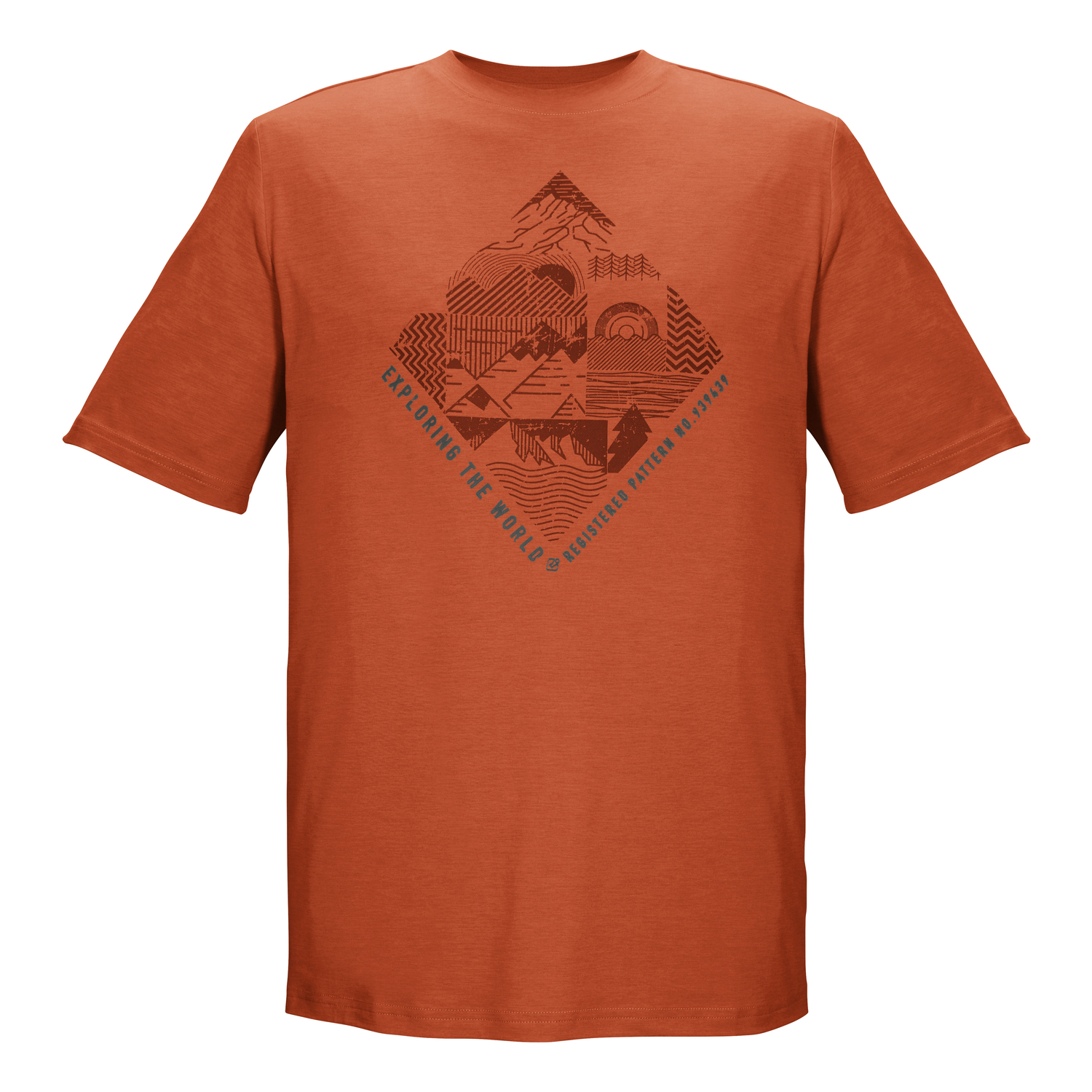 Herren killtec Orange KOS 24 MN TSHRT Shirt