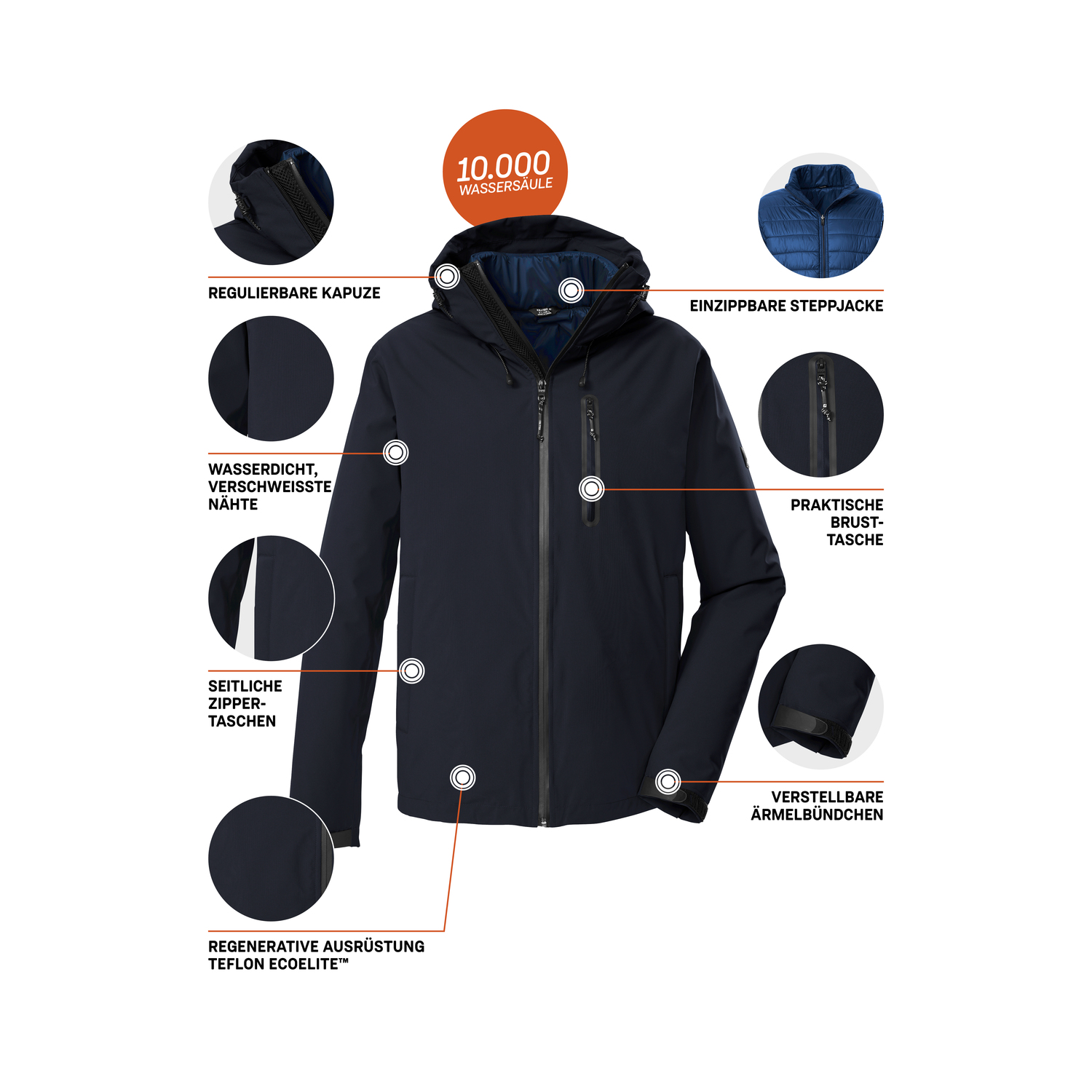 Herren killtec Blau