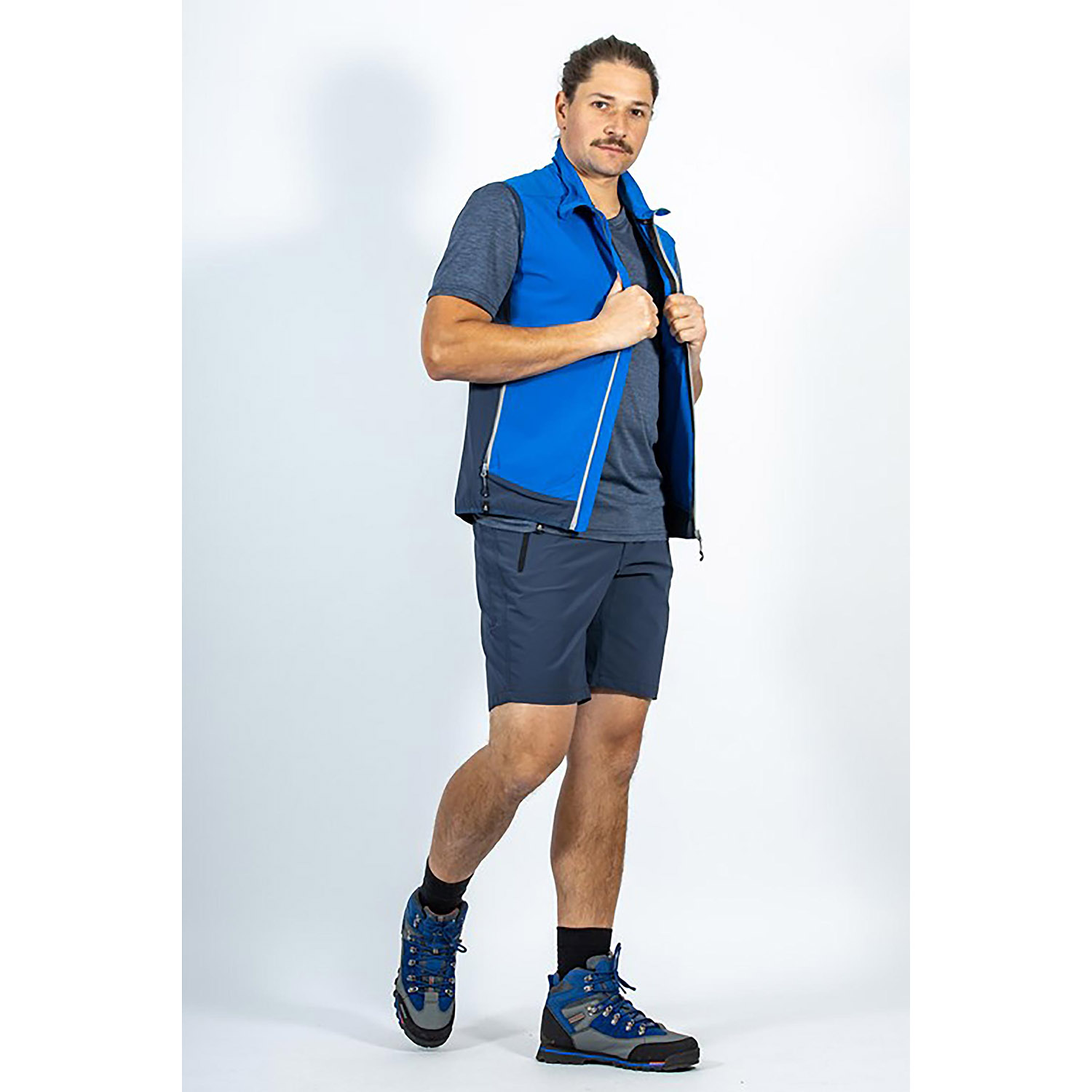 Herren Maul Sport Blau Quebec - T-Zipp off Hose elas 10 25 Hose